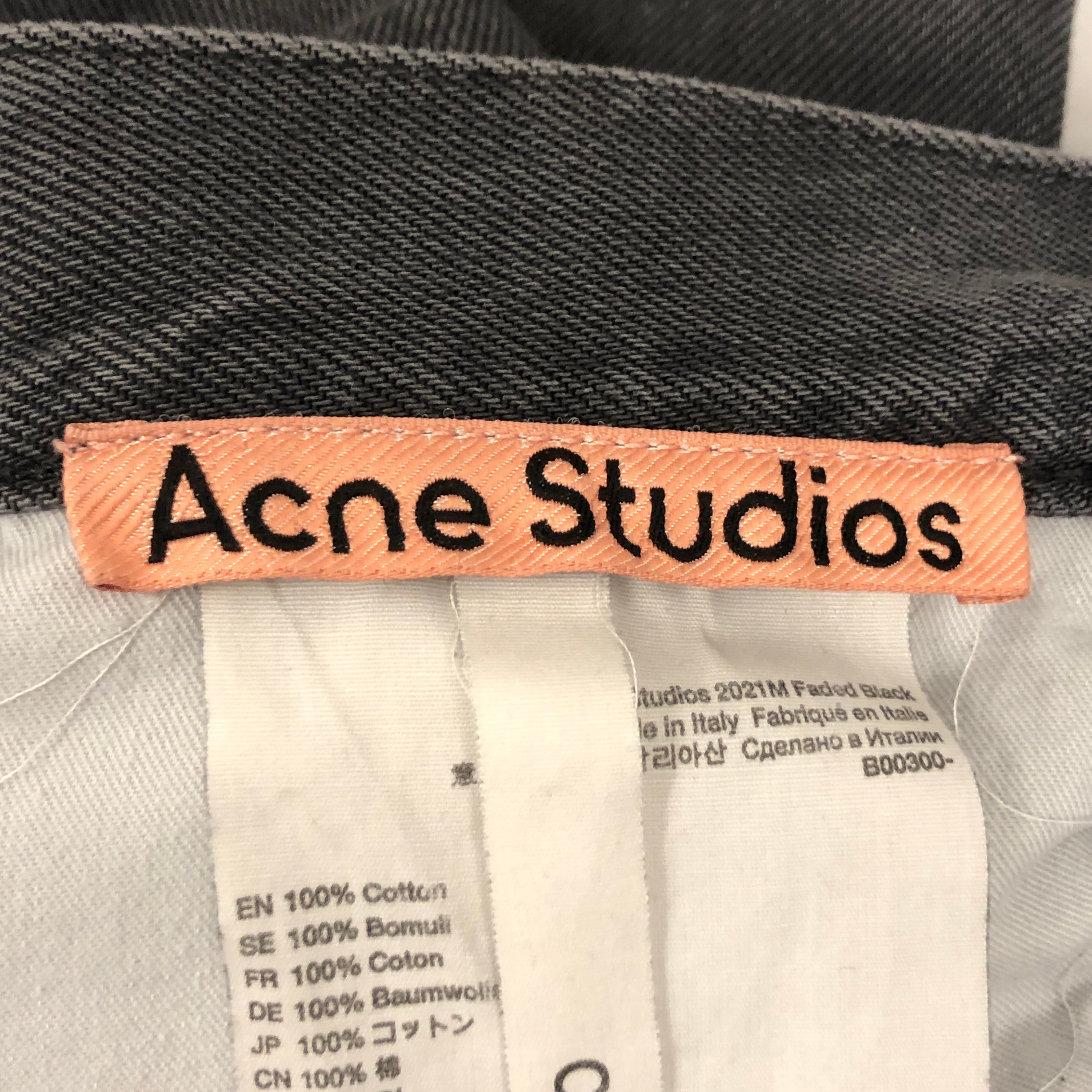 Acne Studios/Straight Pants/32/Cotton/GRY/ view 5