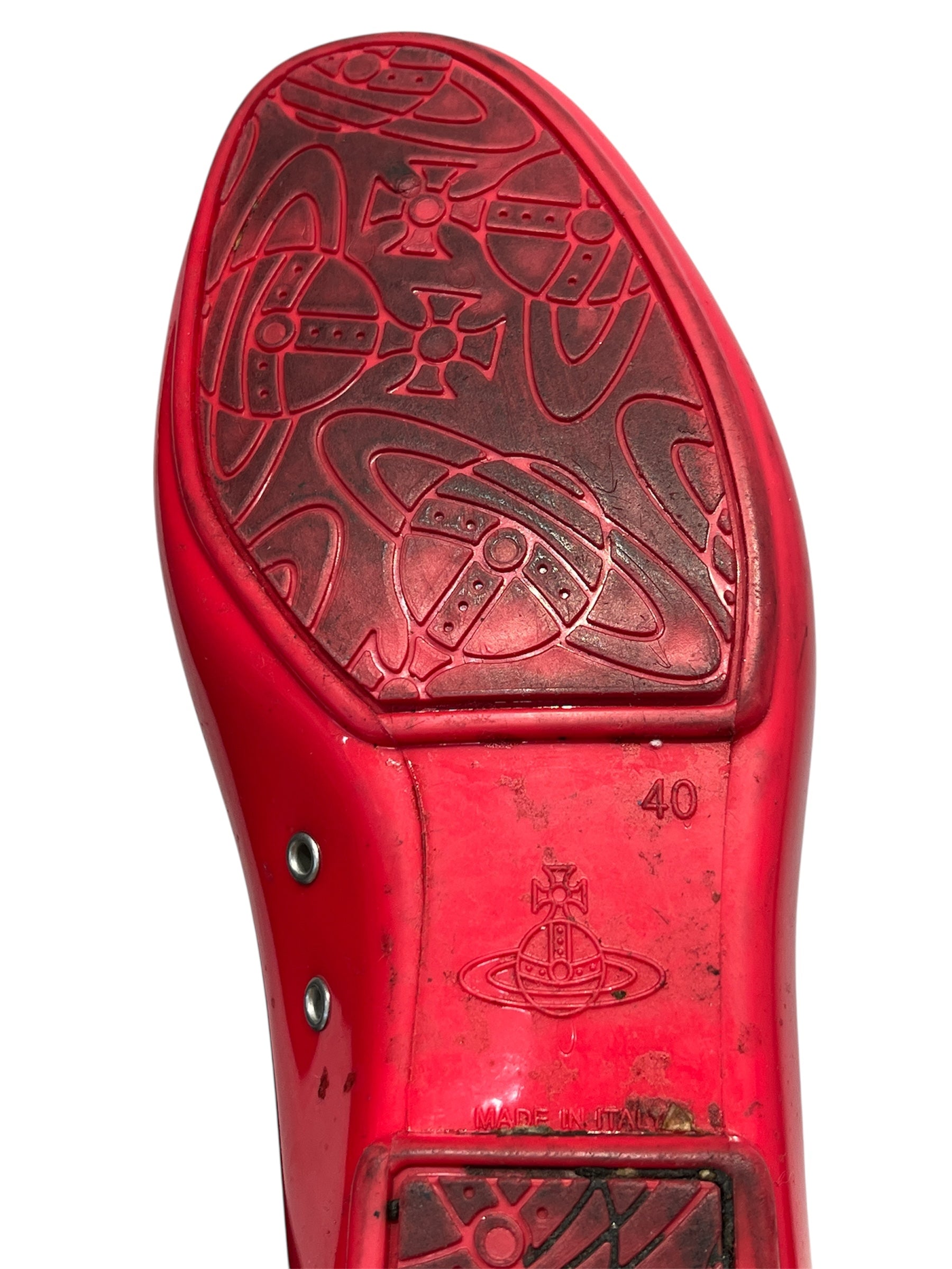 Vivienne Westwood/Loafers/EU 40/Faux Leather/RED/Tassel/ view 4