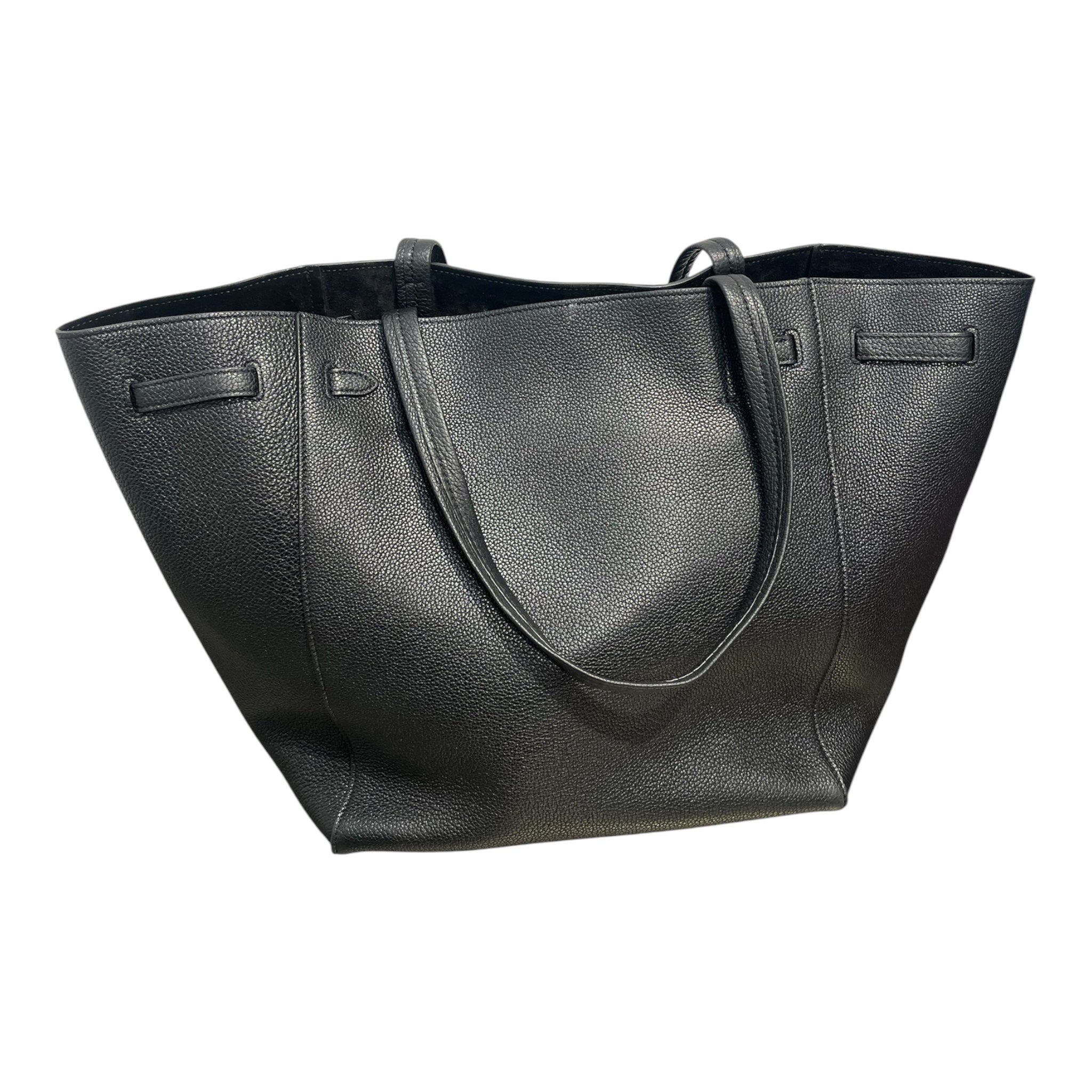CELINE/Hand Bag/Leather/BLK/GOLD CELINE LOGO SMALL FRONT view 2