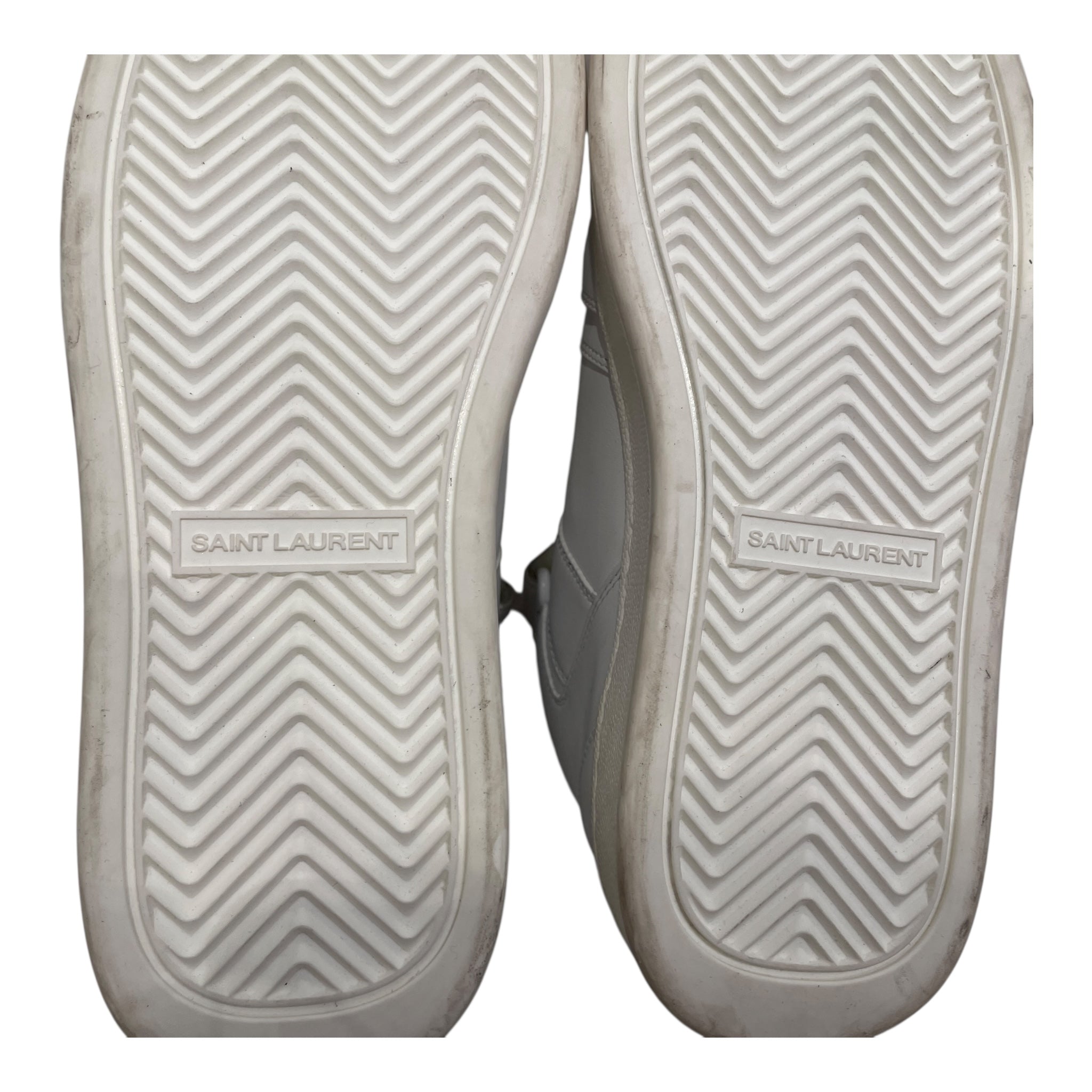SAINT LAURENT/Hi-Sneakers/EU 38.5/Leather/WHT/STRAP SNEAKER view 6