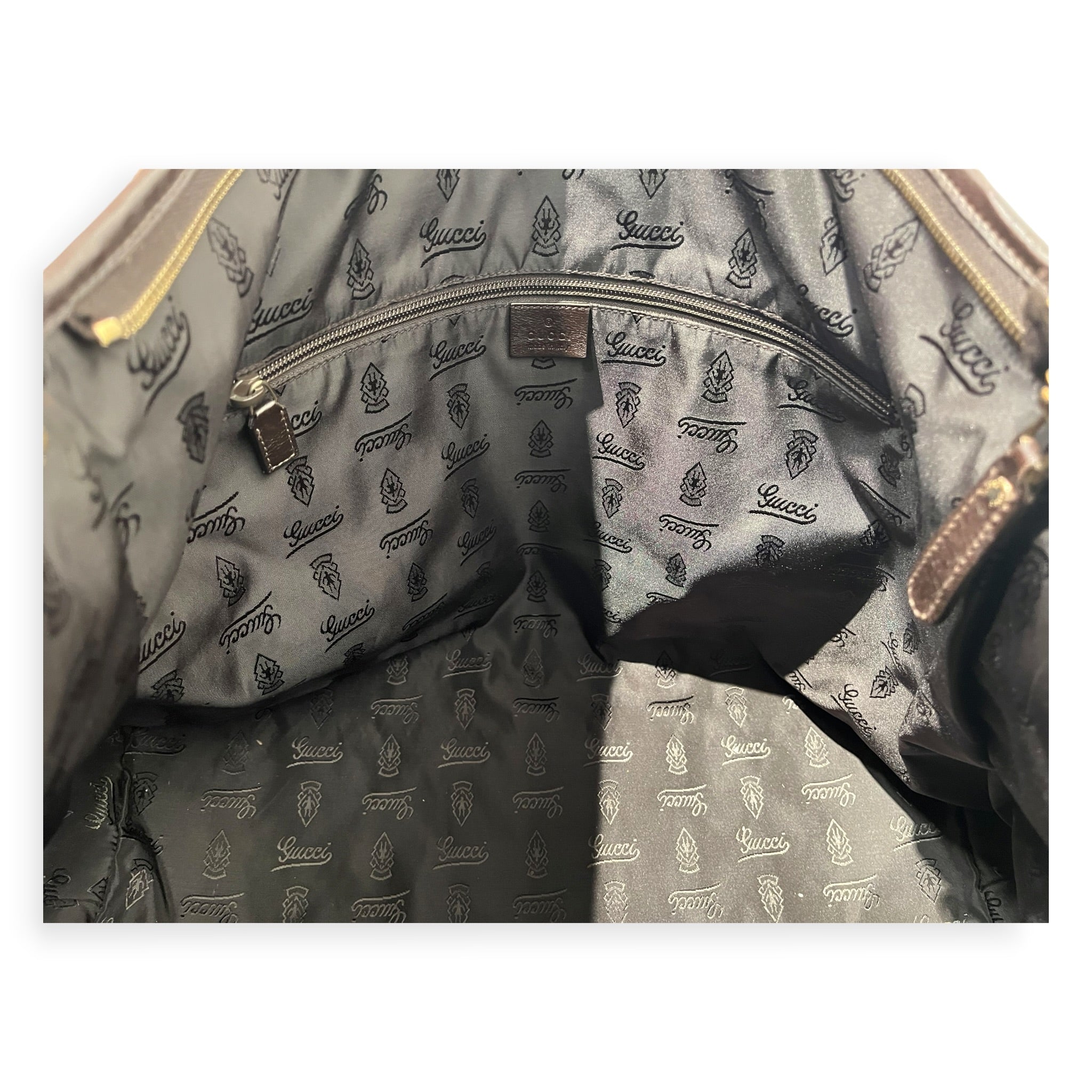 GUCCI/Tote Bag/All Over Print/Leather/BRW/GUCCISSIMA LEATHER TOTE view 2