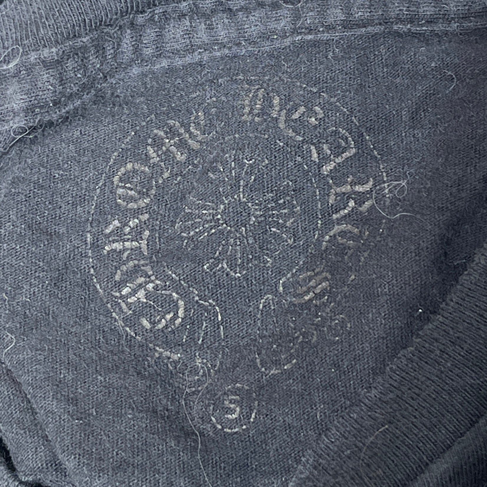 CHROME HEARTS/T-Shirt/M/Cotton/BLK/Horshoe Pocket Tee view 3