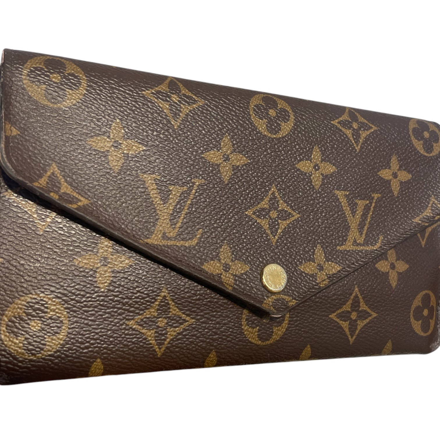 LOUIS VUITTON/Wallet/Monogram/Leather/BRW/L's/PNK ZIPPER WALLET INSIDE view 3