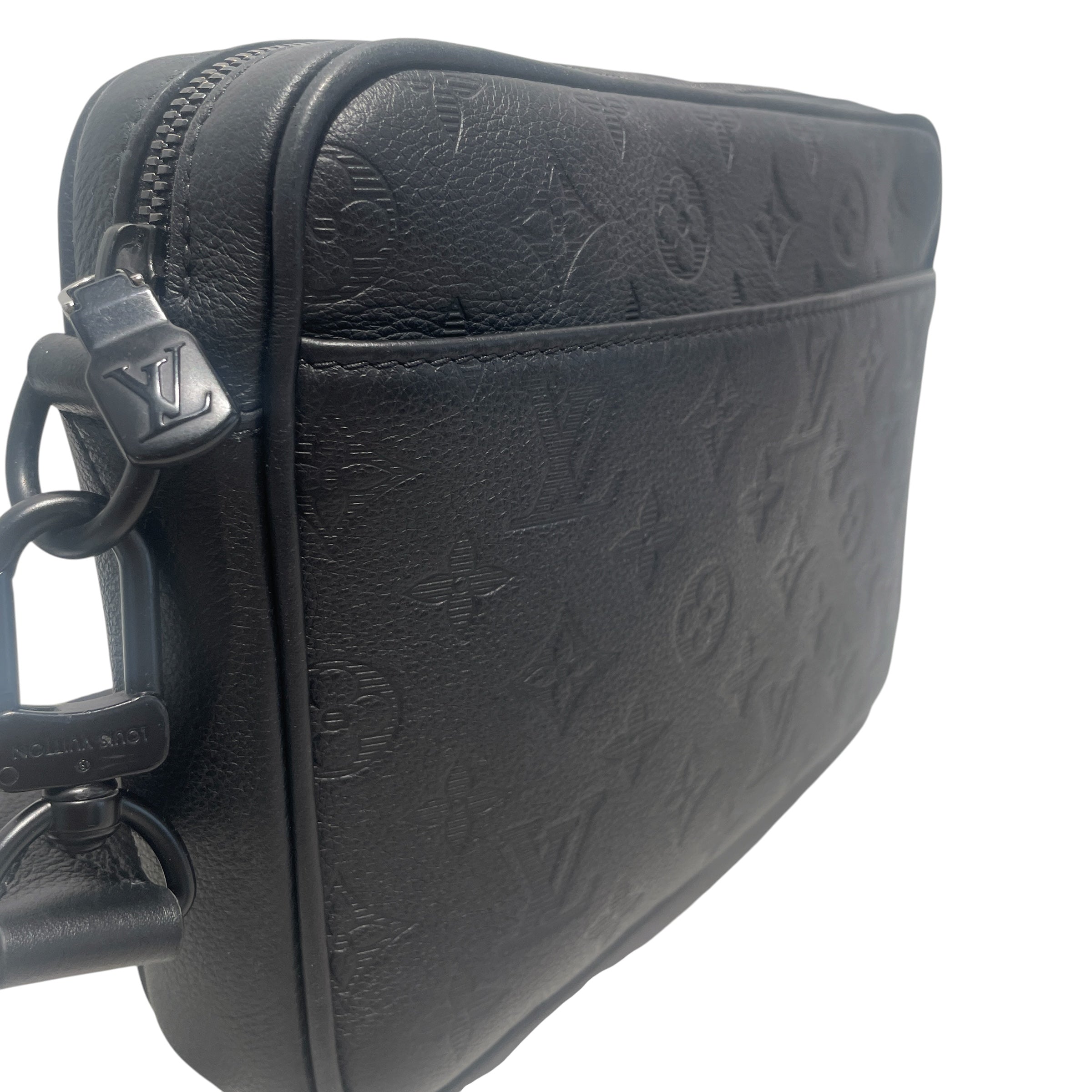 LOUIS VUITTON/Cross Body Bag/Leather/BLK/MESSENGER BAG view 6