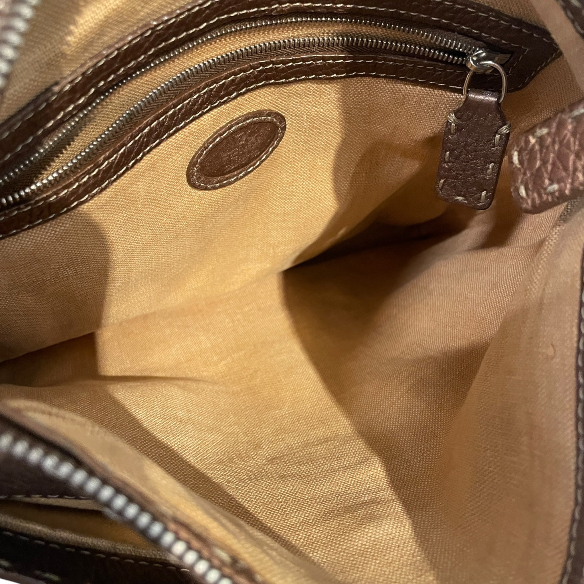 FENDI/Cross Body Bag/Leather/BRW/Selleria Bag view 5