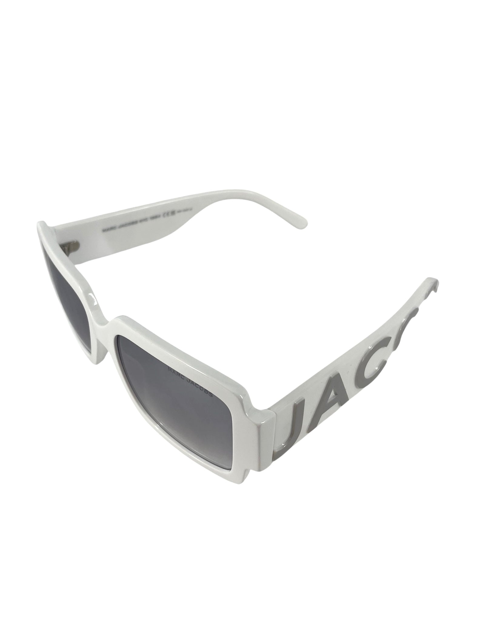 MARC JACOBS/Sunglasses/Plastic/WHT/Oval/MARC693/S HYMIC | MJ NAME SIDE view 6