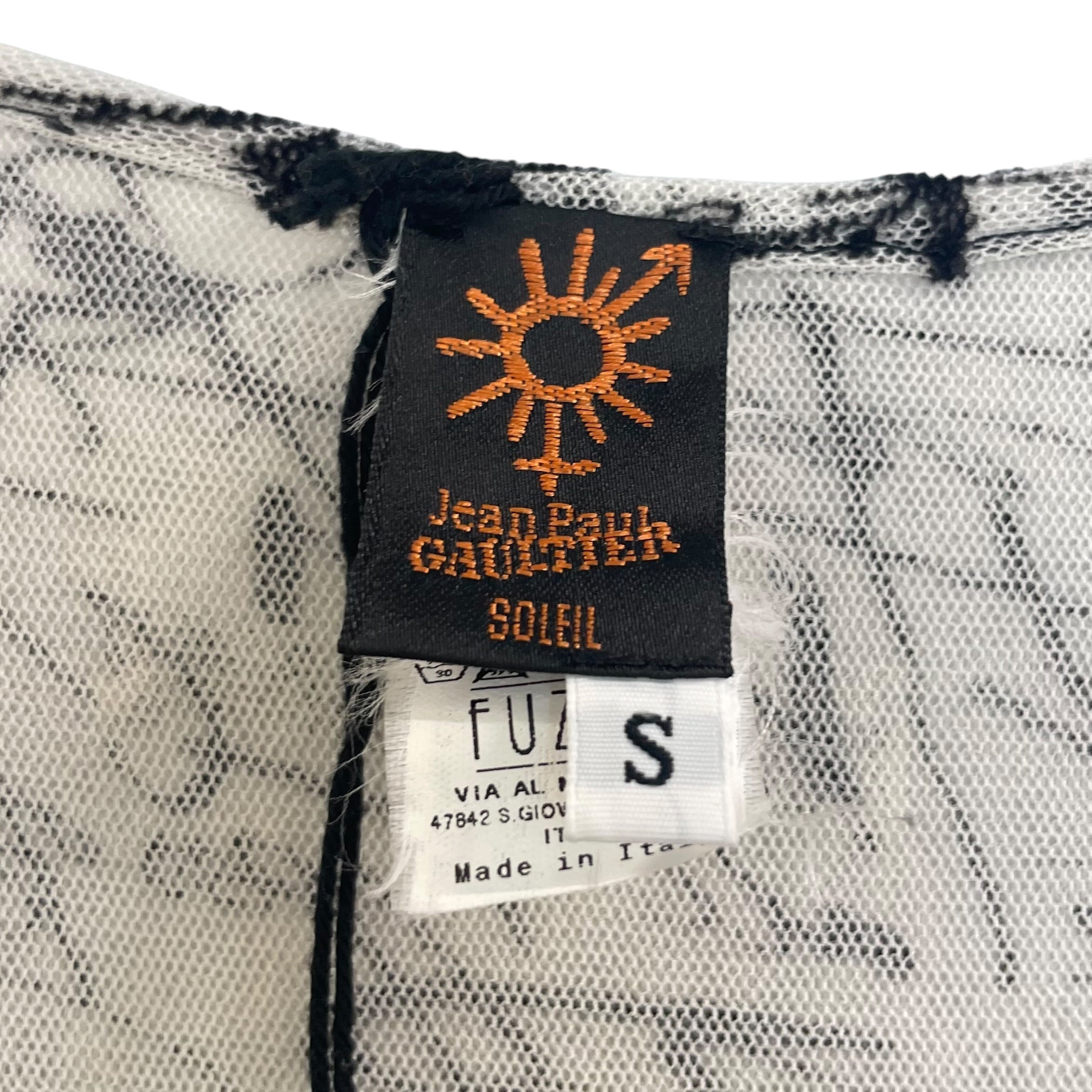 Jean Paul Gaultier/SL Dress/S/All Over Print/Nylon/WHT/#20908719002 view 4