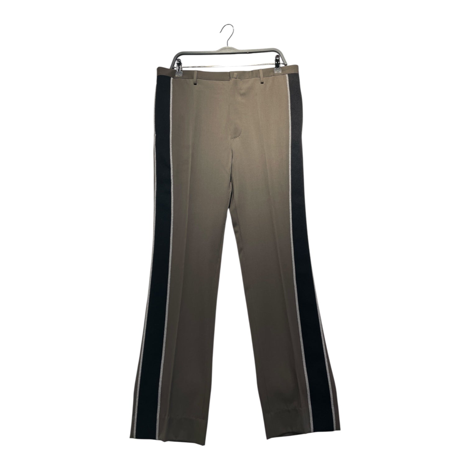 LANVIN/Pants/36/Cotton/GRY/side stripe view 1
