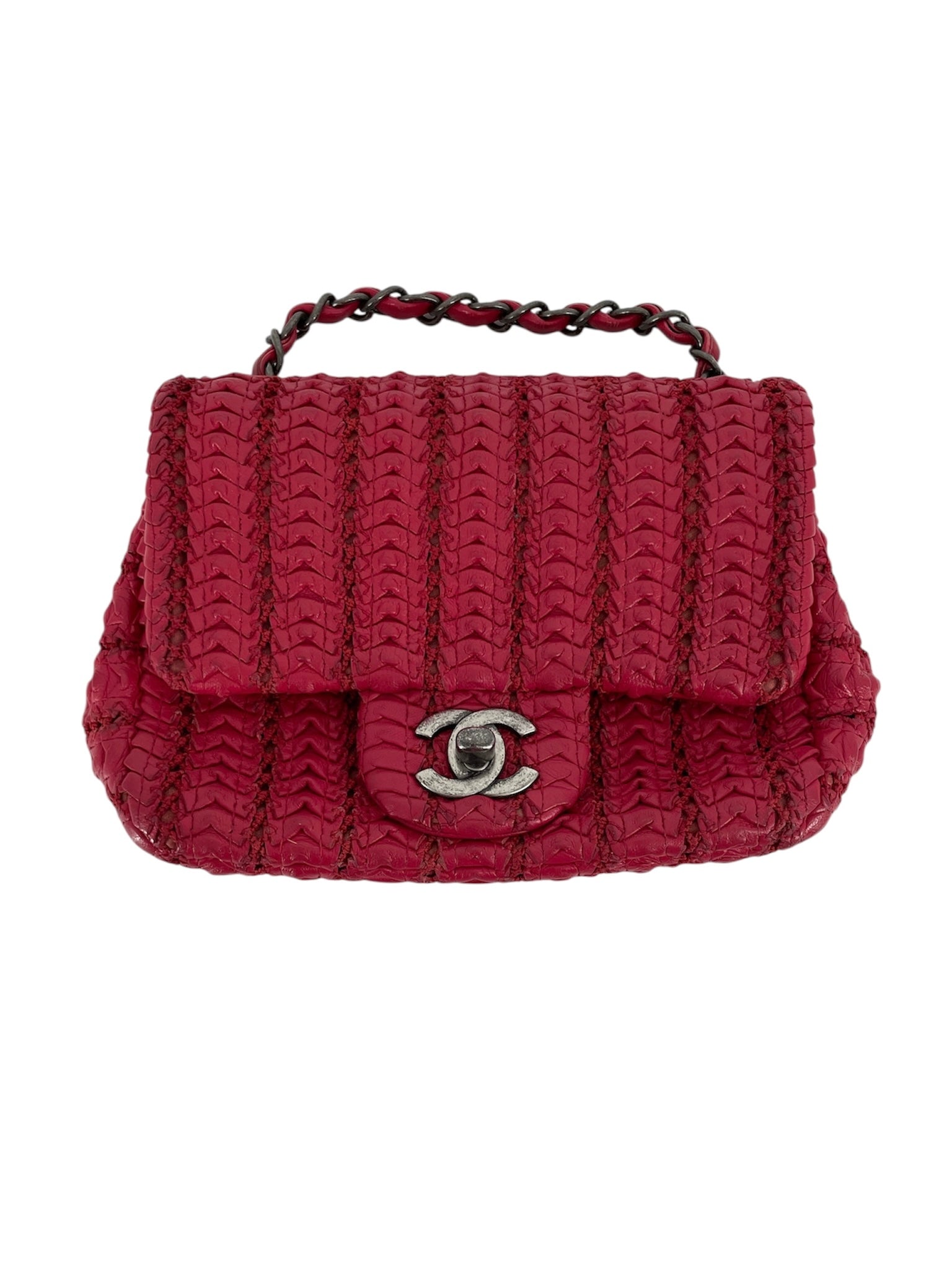 CHANEL/Cross Body Bag/Leather/RED/21812751 view 1