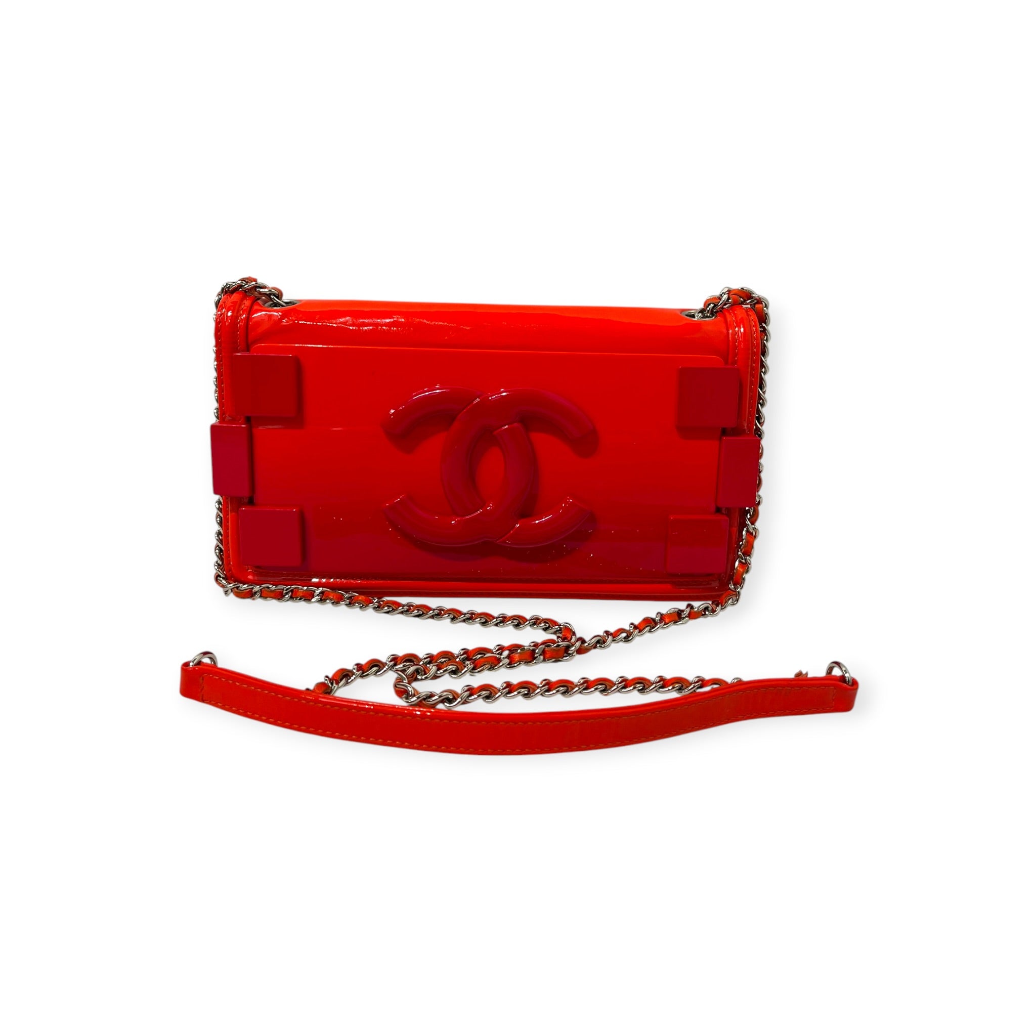 CHANEL/Bag/Faux Leather/ORN/CHANEL BOY BRICK PATENT view 9