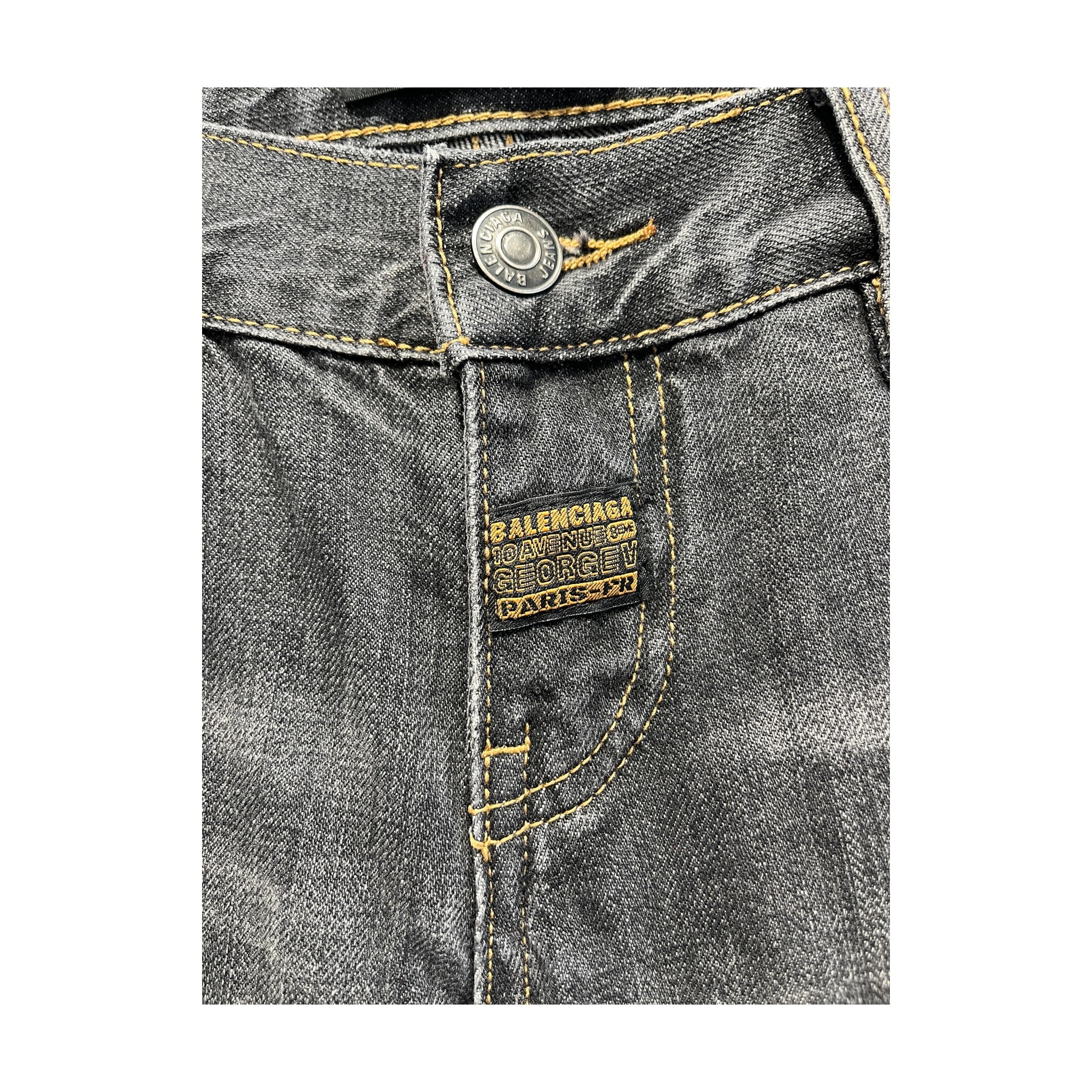 BALENCIAGA/Pants/S/Denim/GRY/ view 3