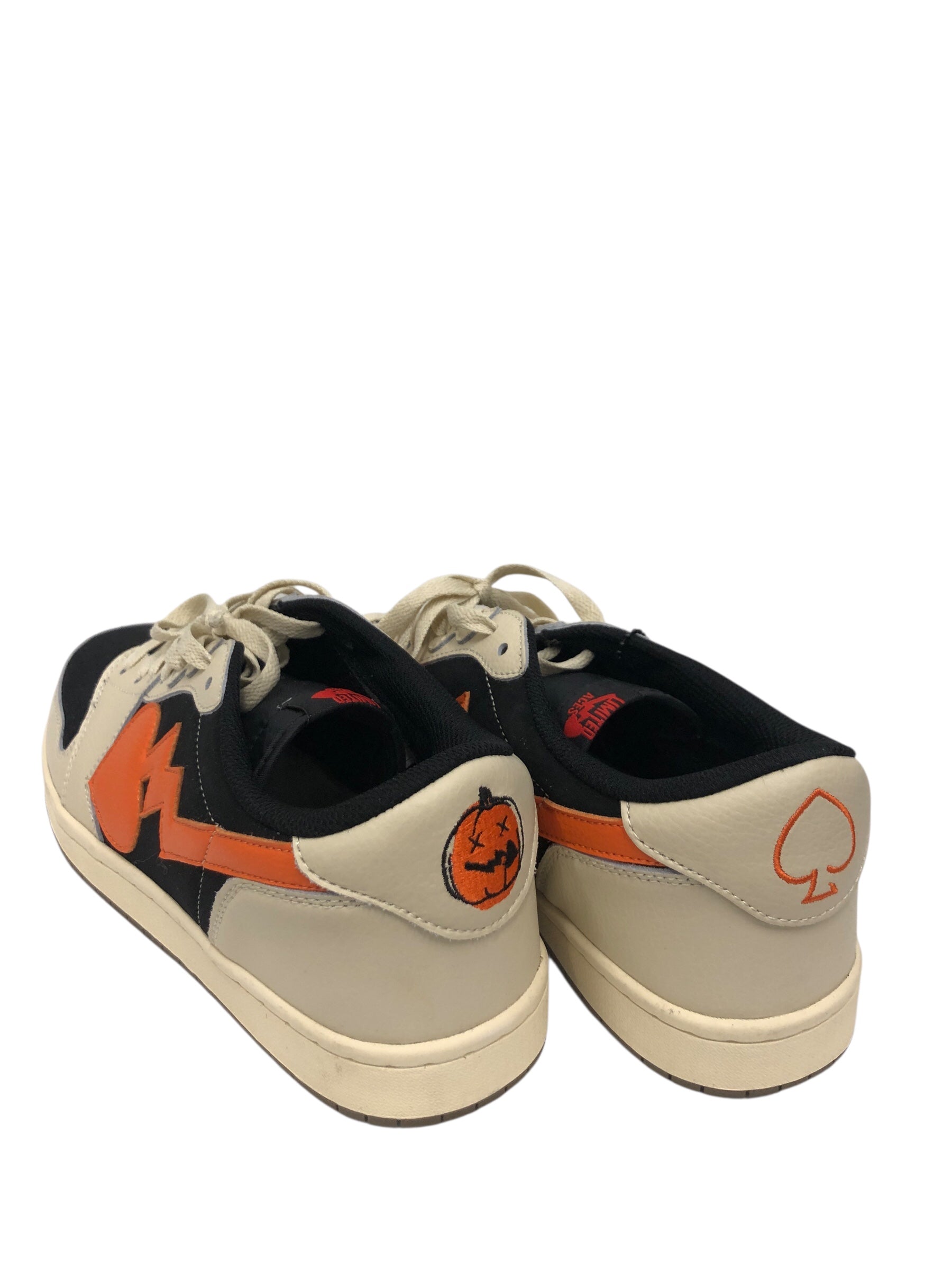 LIMITED ACES/Low-Sneakers/US 12/Cotton/ORN/BLACK ORANGE CREAM view 2