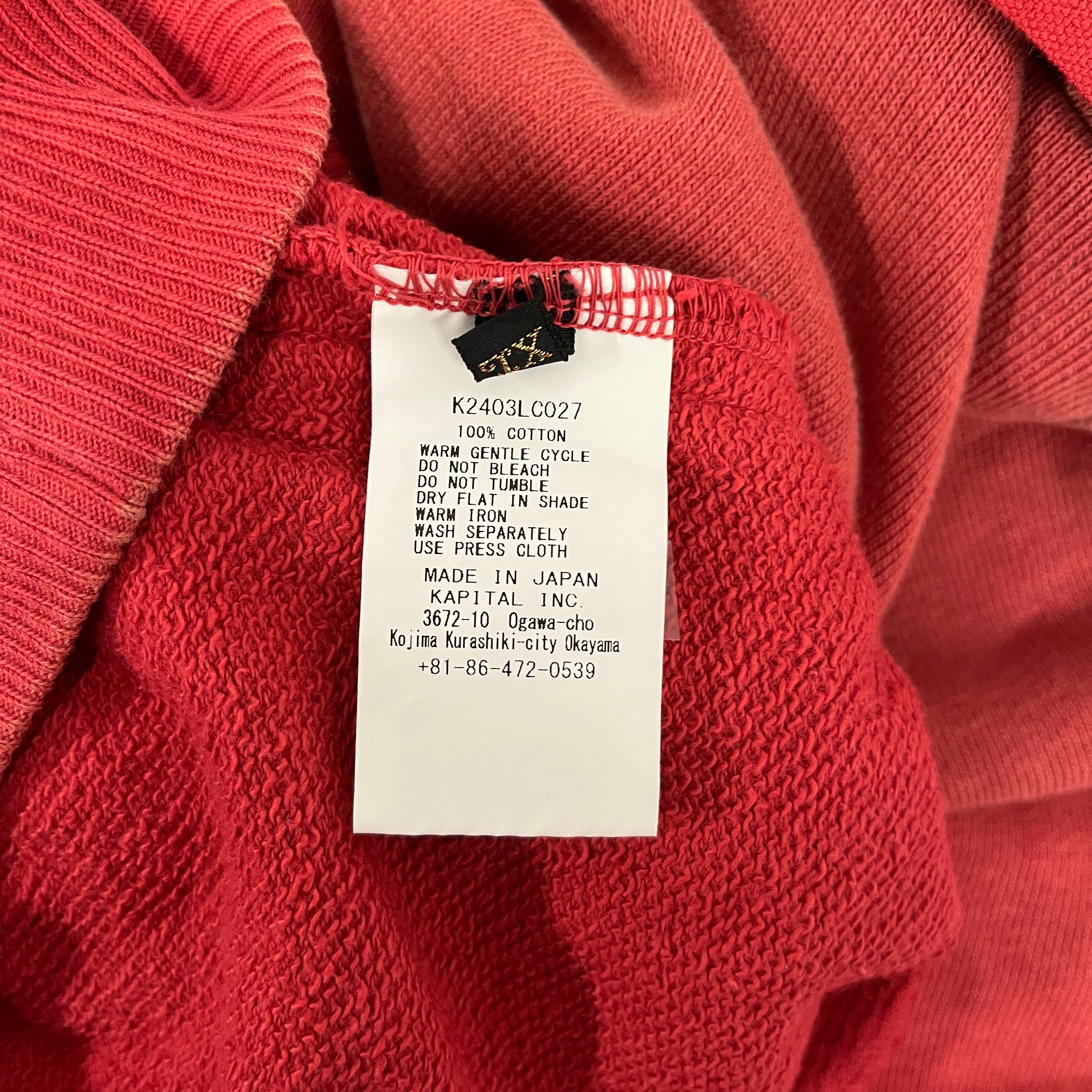 KAPITAL/Hoodie/XL/Cotton/RED/Feather Hoodie view 4