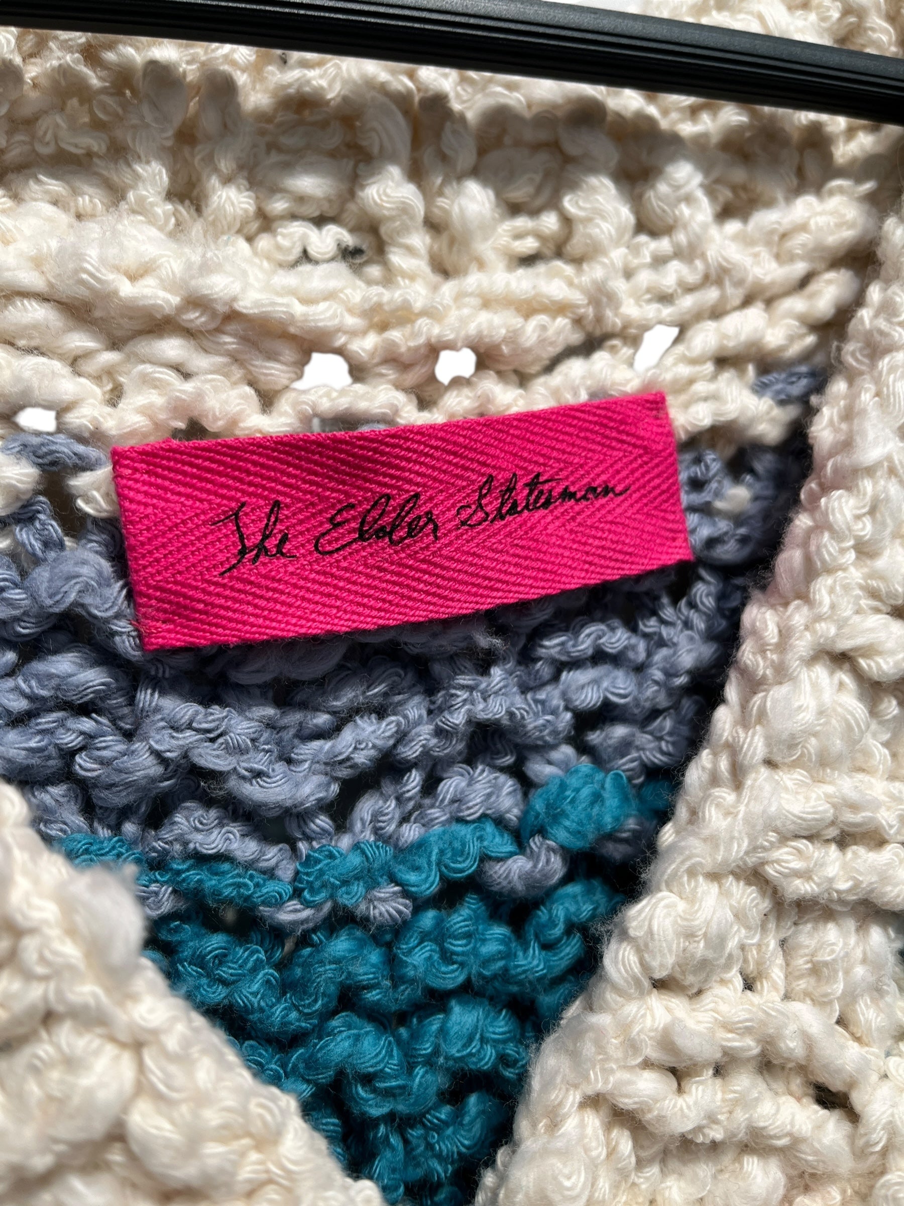 The Elder Statesman/Knitted Vest/M/L/Stripe/Cotton/MLT/ view 3