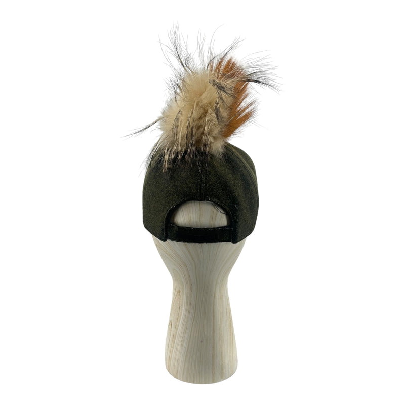 FENDI/FOXPomPom/BaseballCap/M/Khaki/Wool/