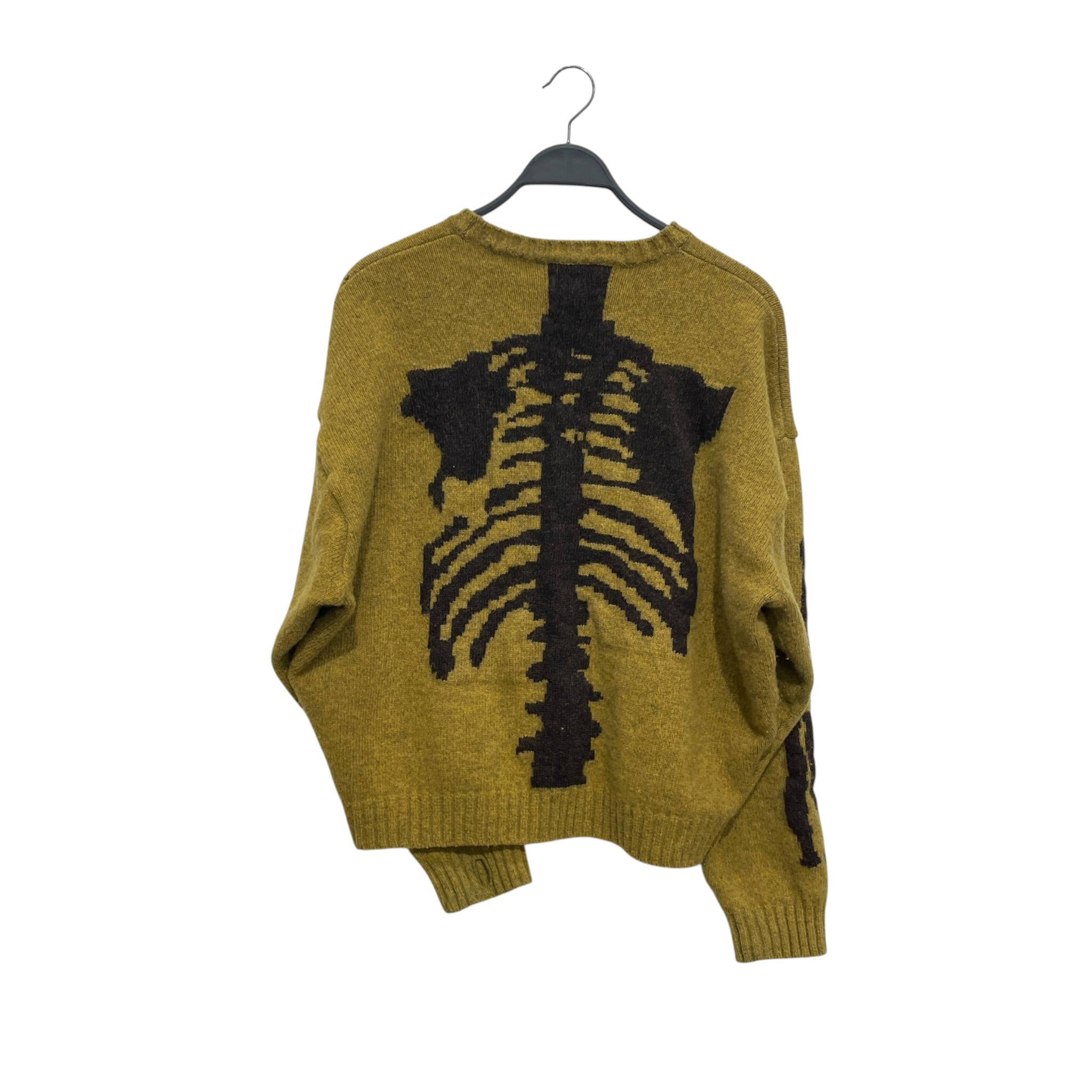KAPITAL/Heavy Sweater/3/Graphic/Wool/GRN/SKELETON SWEATER view 2