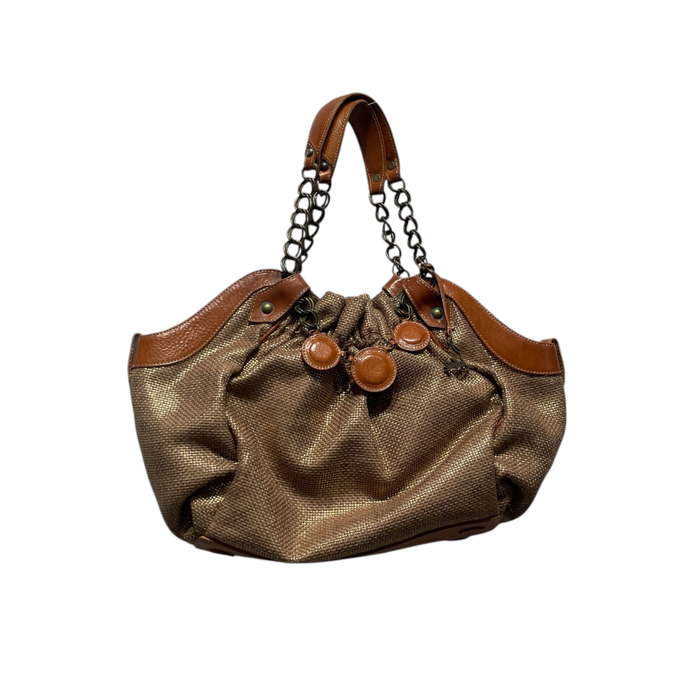 Christian Louboutin/Hand Bag/Cotton/BRW/CHRISTIAN LOUBOTUIN HAND BAG view 1