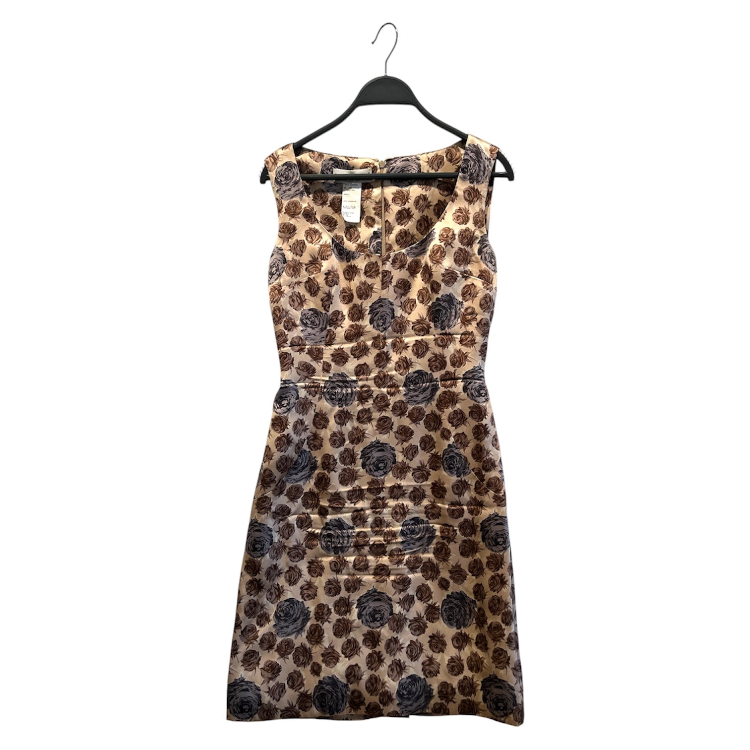 DOLCE&GABBANA/SL Dress/40/Floral Pattern/Silk/BEG/Midi Length/ view 1