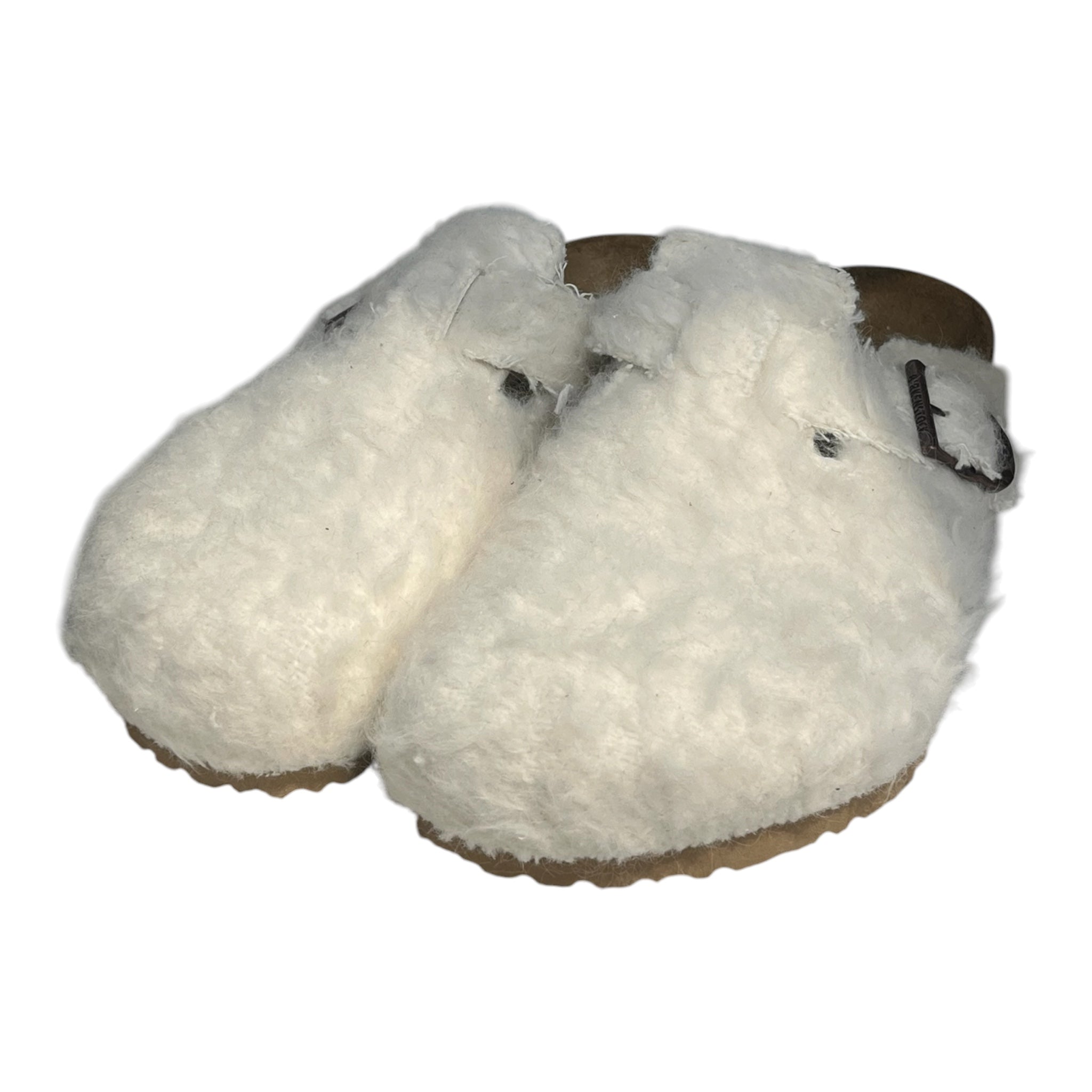 BIRKENSTOCK/Sandals/EU 43/Fur/WHT/WHITE FUR SANDALS view 3