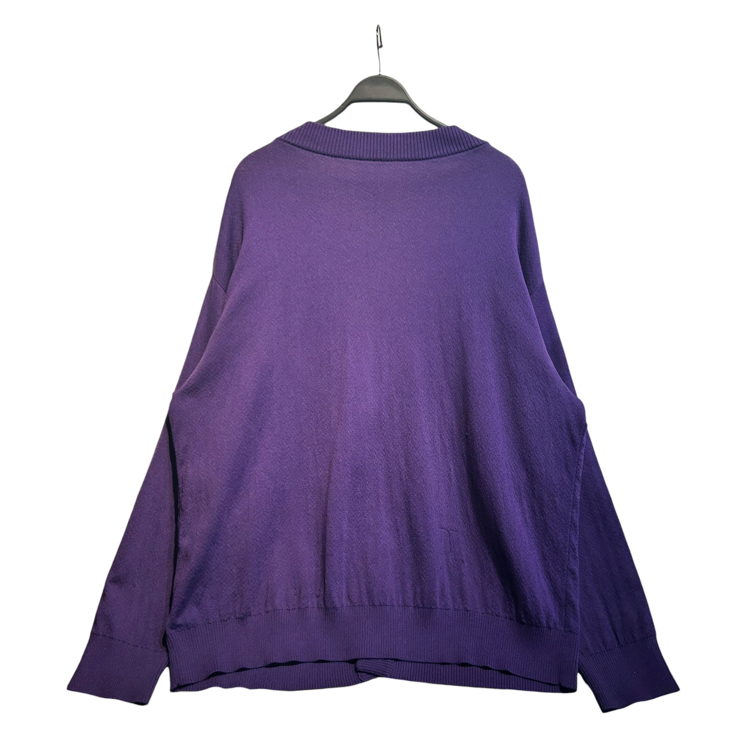 Y-3/Cardigan/S/Polyester/PPL/Intarsia Logo Oversize view 2