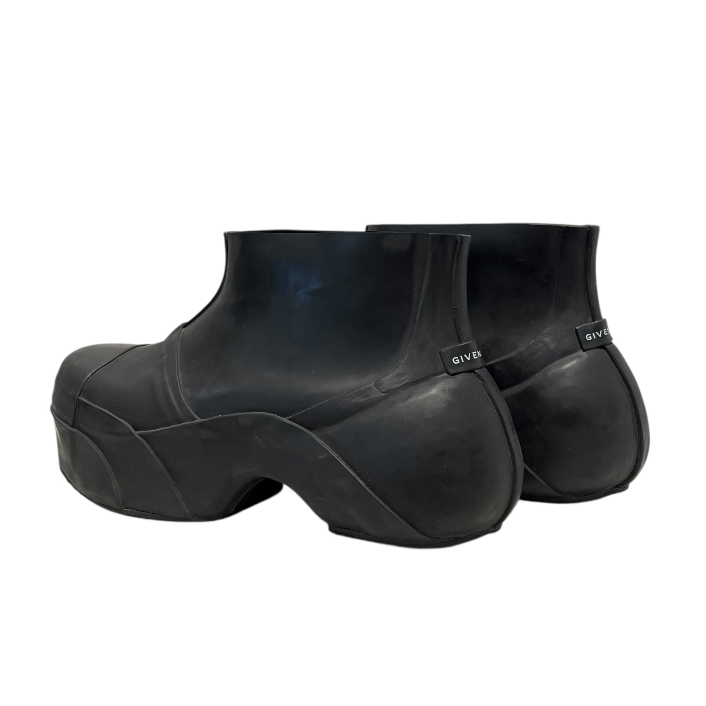GIVENCHY/Boots/EU 45/BLK/ankle rain boot bubble heel view 2
