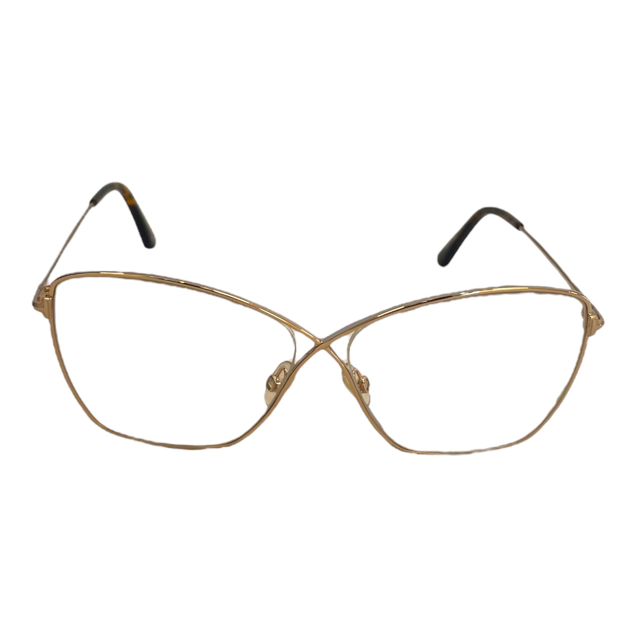TOM FORD/Glasses/OS/Celluloid/SLV/Oval/TOM FORD CUSTOM CLEAR FRAMES view 1