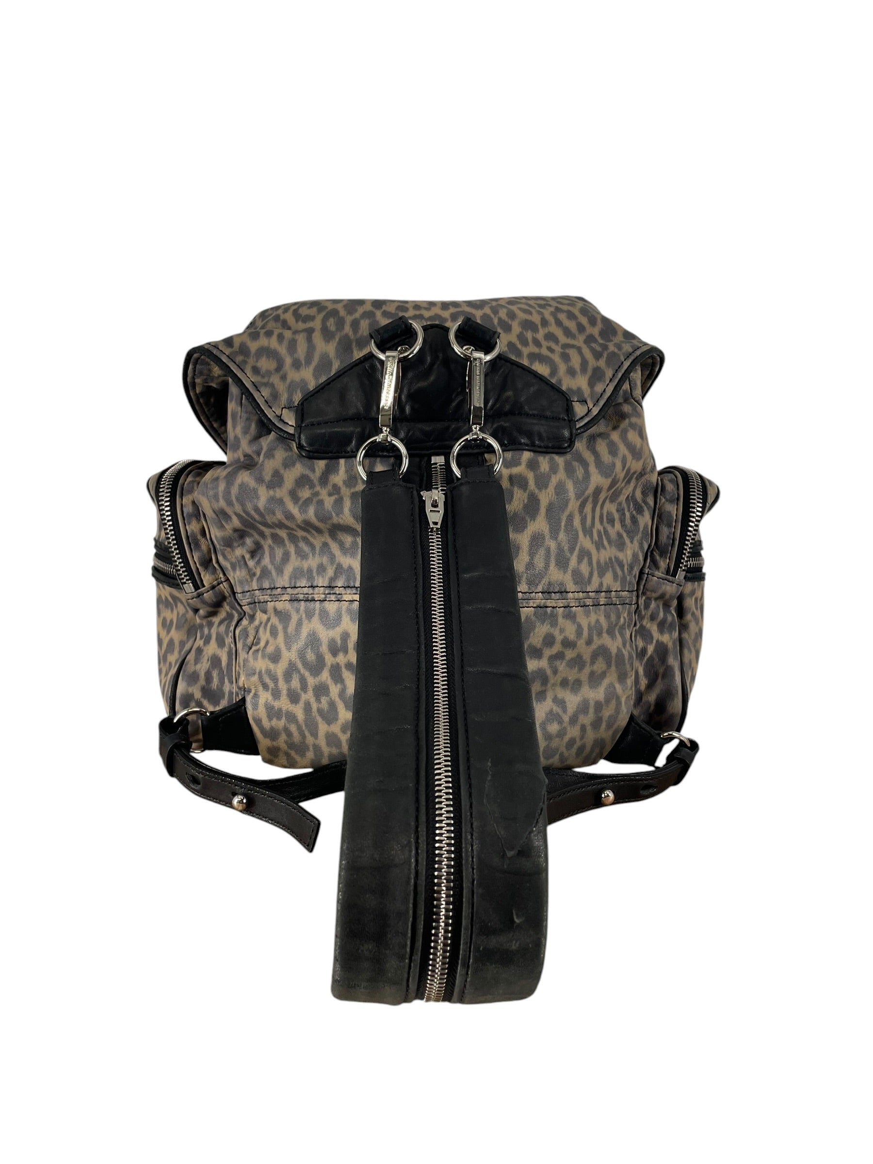 Alexander Wang/Backpack/Animal Pattern/Leather/MLT/Leopard Multi Zipper Backpack view 4