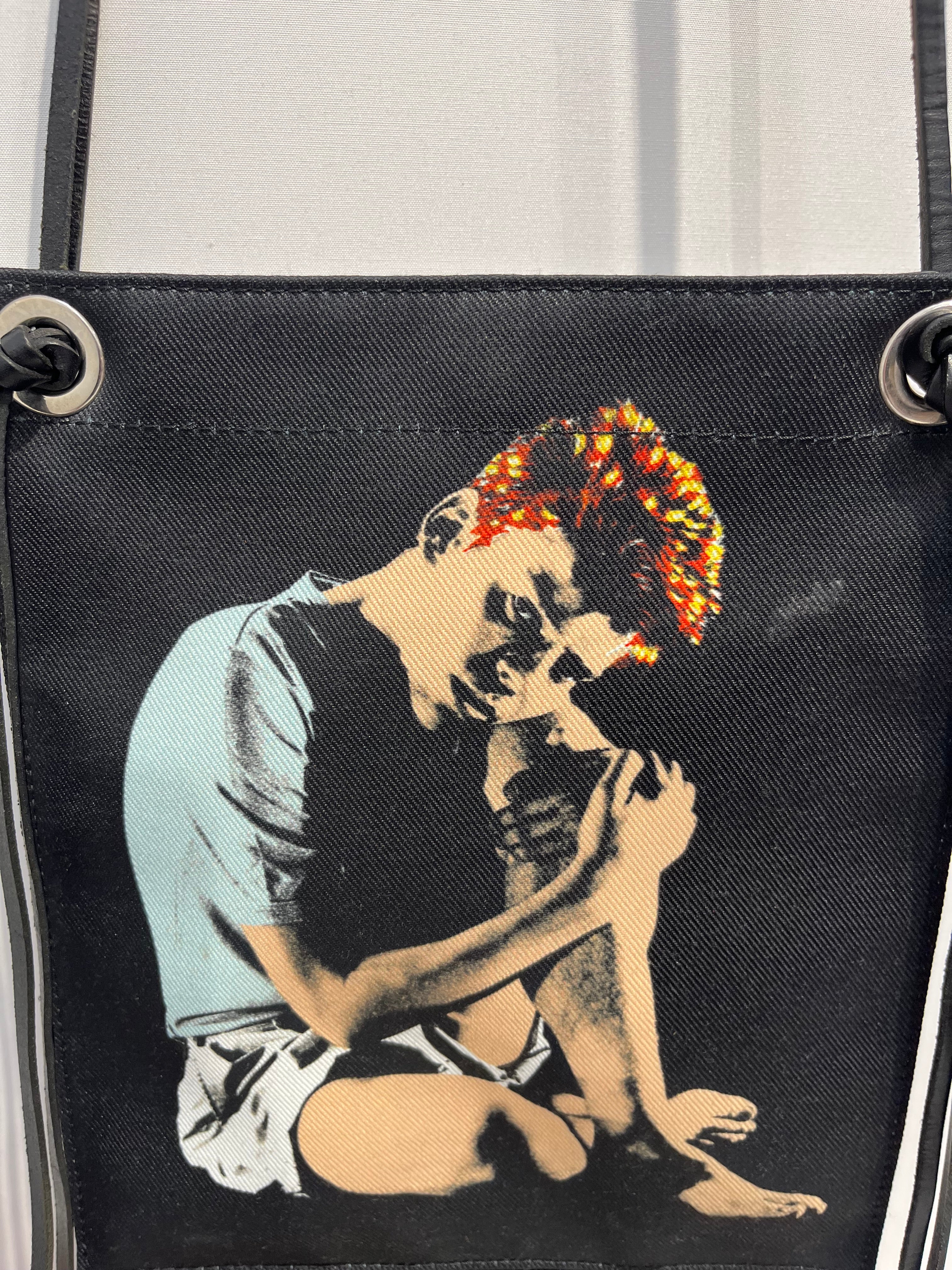 JW ANDERSON(J.W.ANDERSON)/Cross Body Bag/FREE/Graphic/Cotton/BLK/BEADED FRINGE DRAWSTRING view 8