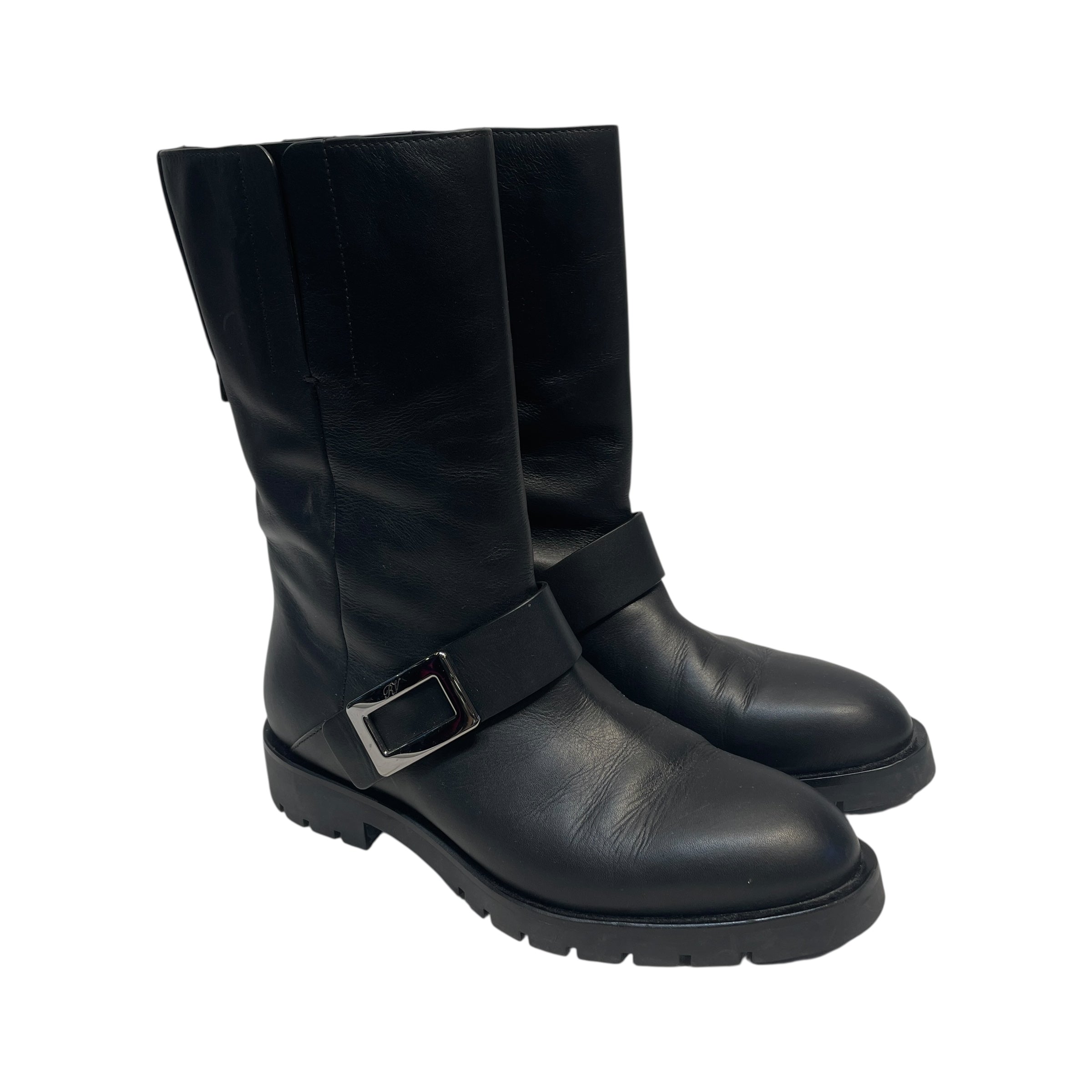 Roger Vivier/Biker Boots/US 8.5/Leather/BLK/RIGER VIVER BIKER BOOTS 38.5 view 2