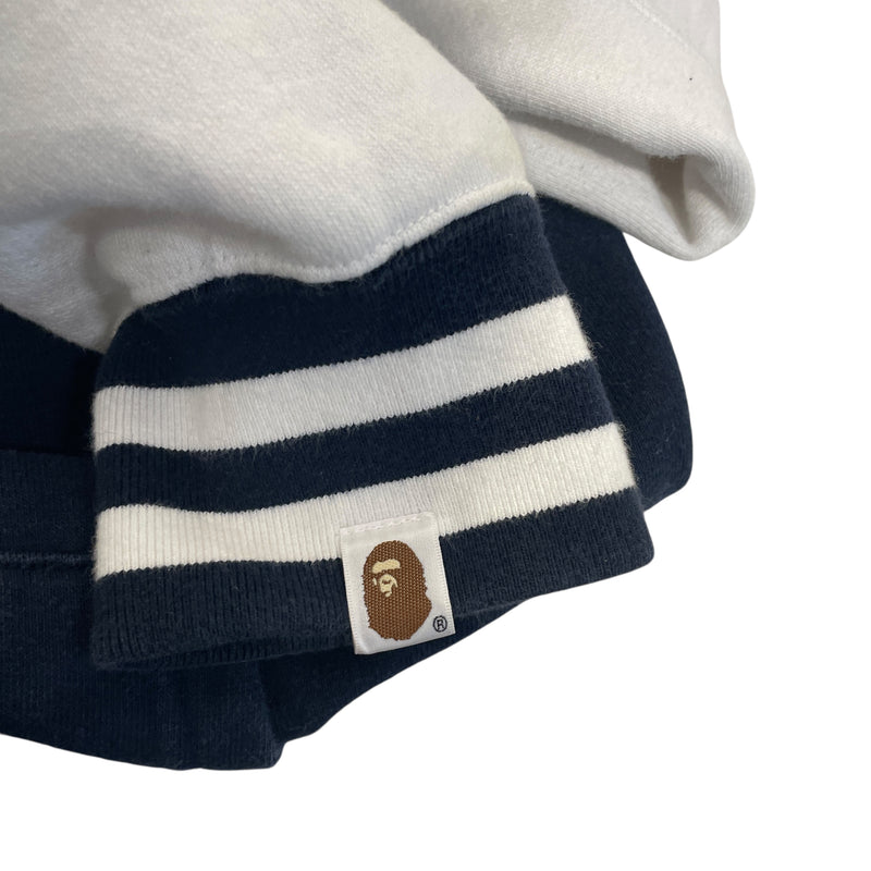 A BATHING APE/Zip Up Hoodie/M/Graphic/Cotton/NVY/Shark Full Zip