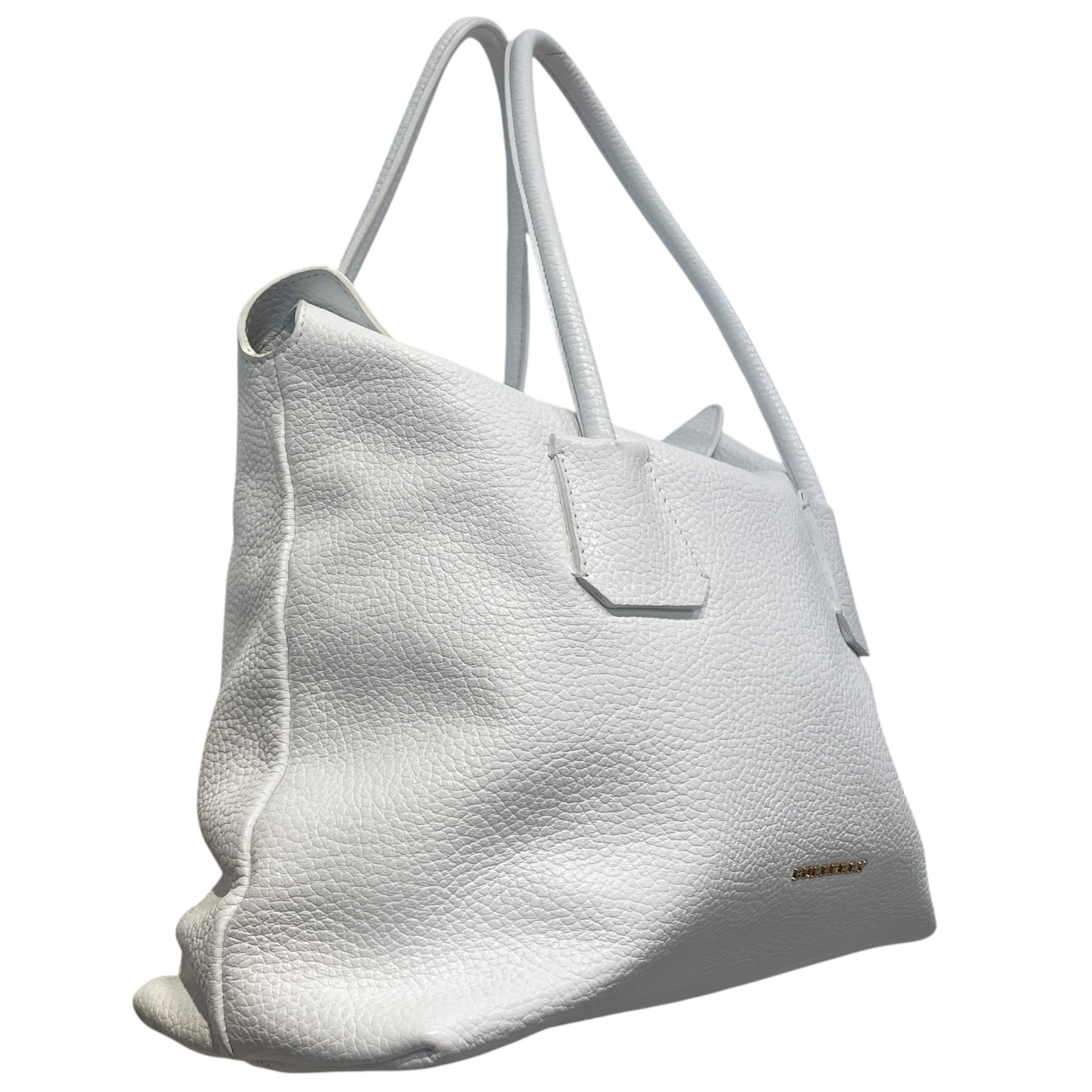 BURBERRY/Tote Bag/Leather/WHT/BAYNARD view 6