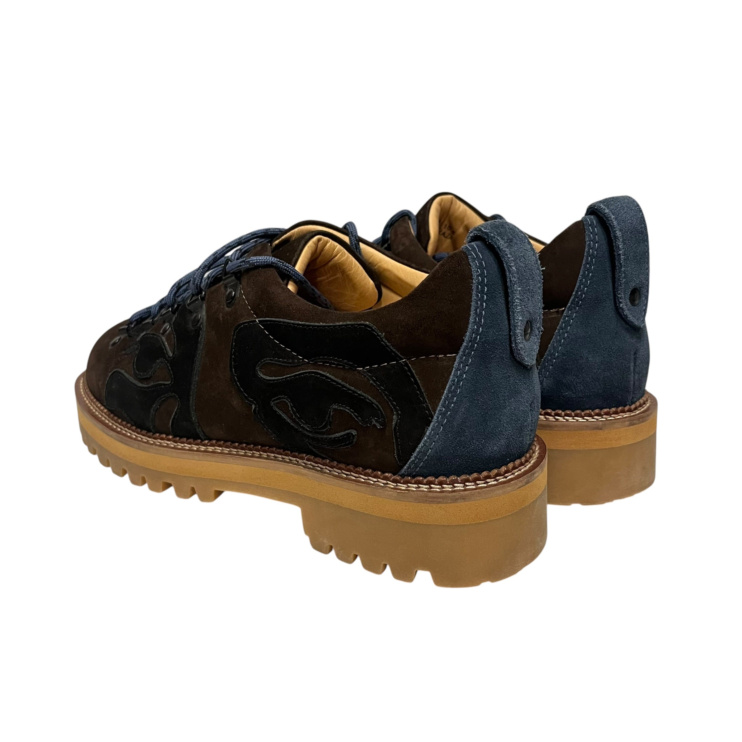VIGA/KIDSUPER STUDIOS/Trekking Boots/US 10.5/Suede/BRW/eye cutout patchwork view 2
