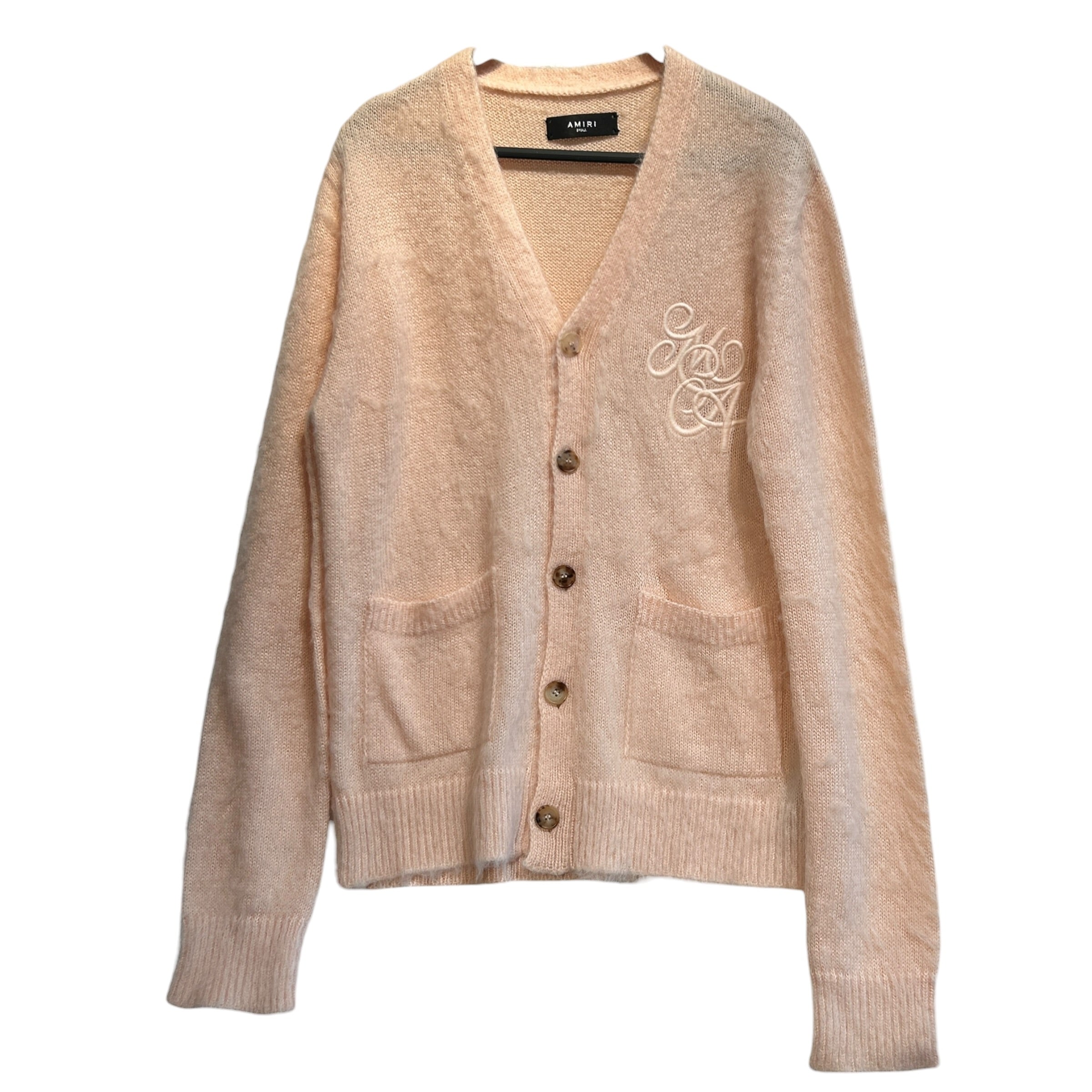 AMIRI/Cardigan/S/Mohair/PNK/Mohair Cardigan view 1