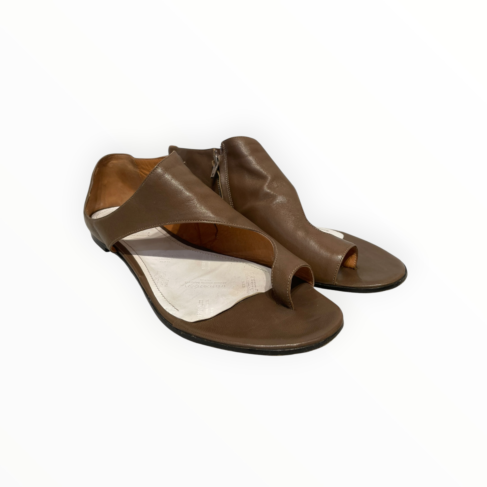 Maison Martin Margiela/Sandals/EU 40/Leather/BRW/Open-Toe/ view 1