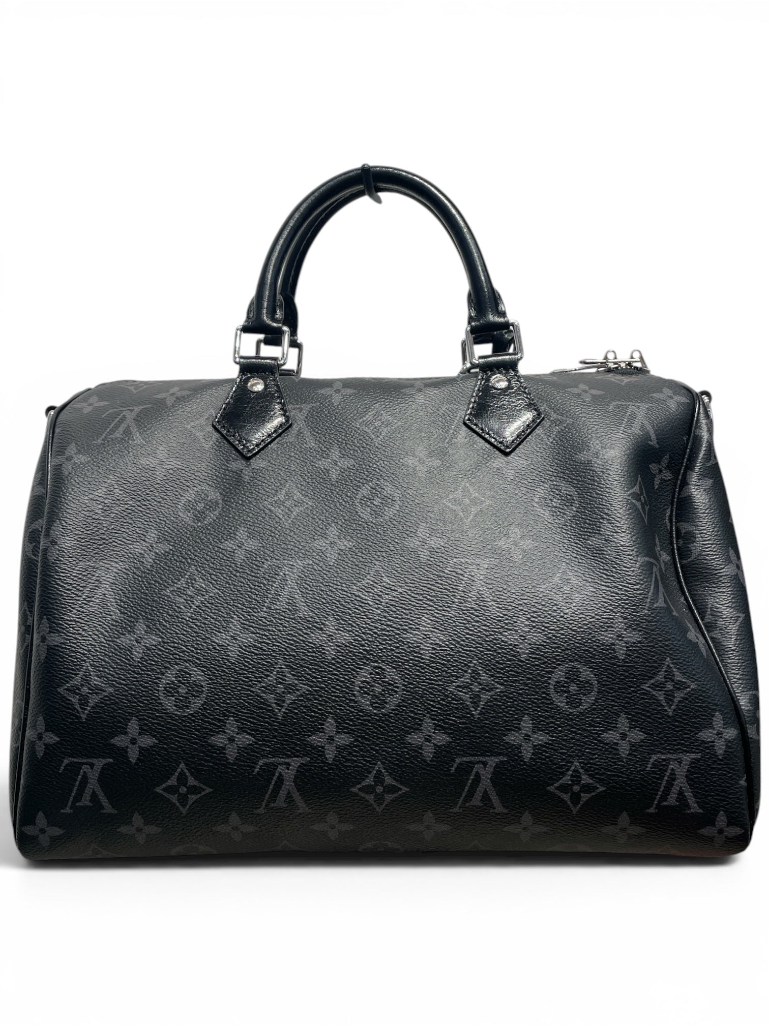 LOUIS VUITTON/Hand Bag/Monogram/Leather/BLK/SPEEDY SOFT 30 view 2