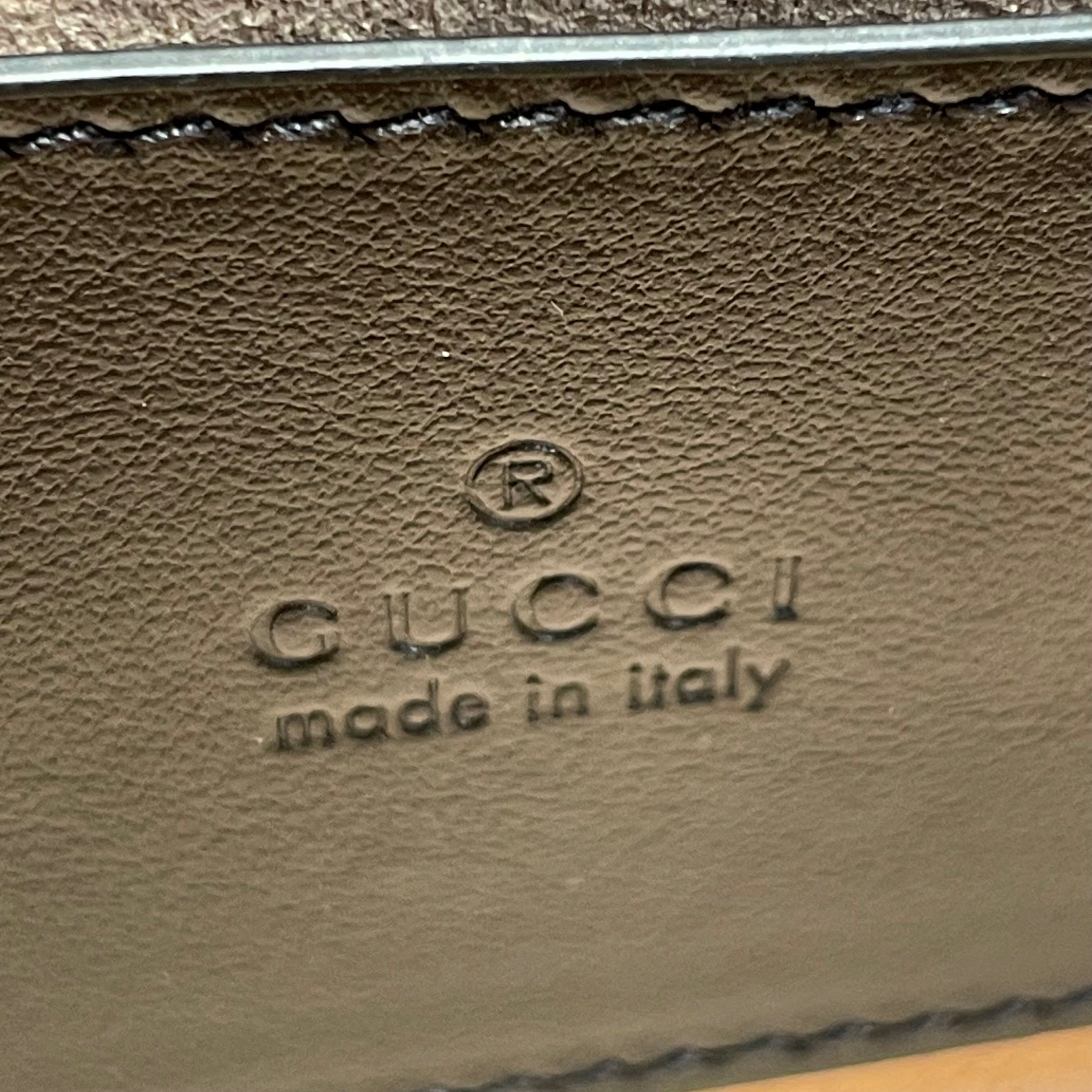 GUCCI/Cross Body Bag/Leather/BLK/Marmont Matelasse mini view 4