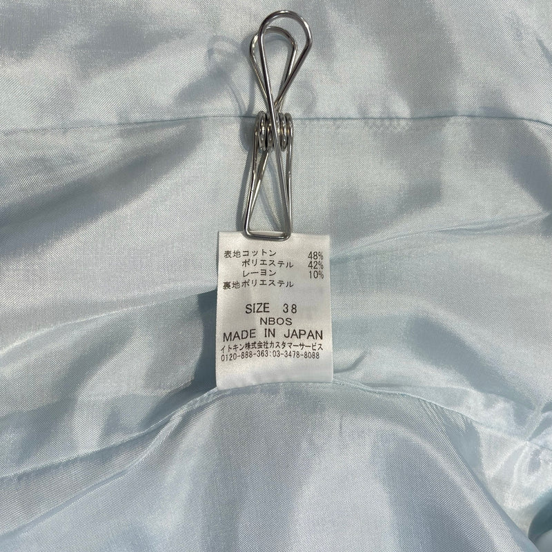 Courreges/Tailored Jkt/38/Wool/BLU/baby blue double breasted