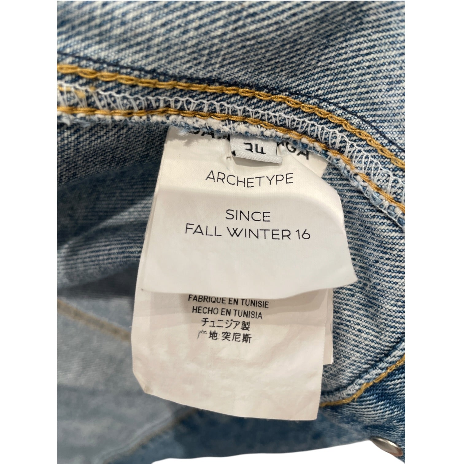 BALENCIAGA/Denim Jkt/34/Denim/BLU/swing jacket 2016 view 4