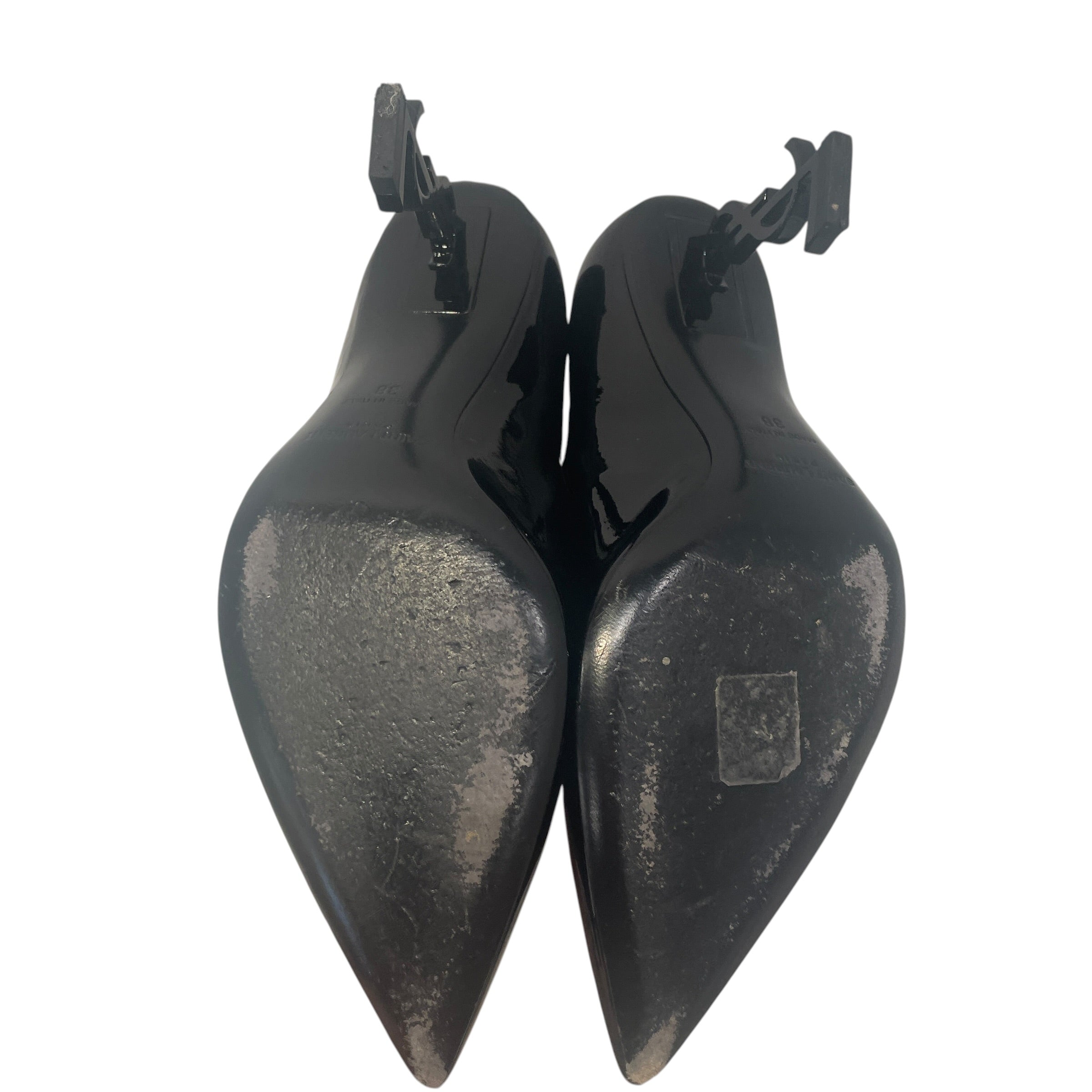 SAINT LAURENT/Heels/US 7/Leather/BLK/Opyum Patent Leather view 5