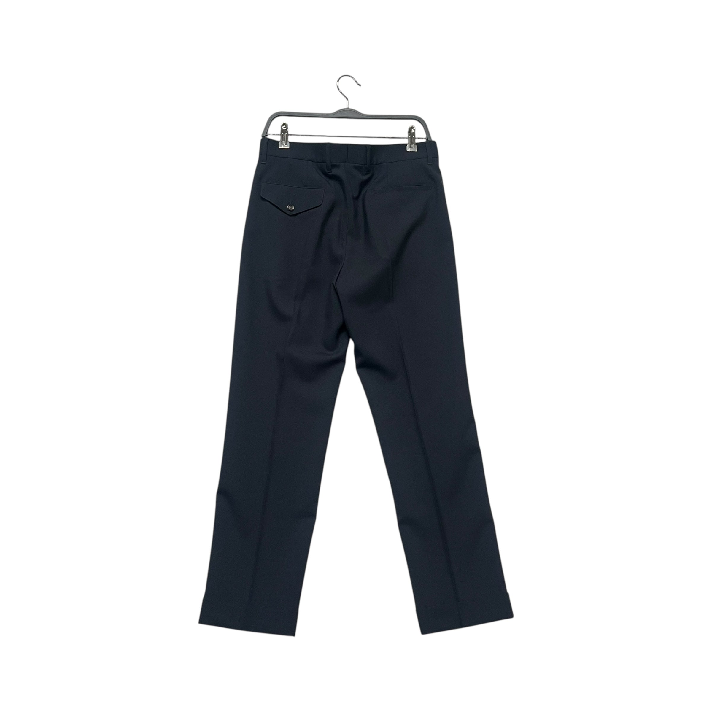 MARNI/Bottoms/46/Cotton/NVY/Pleated trousers view 2