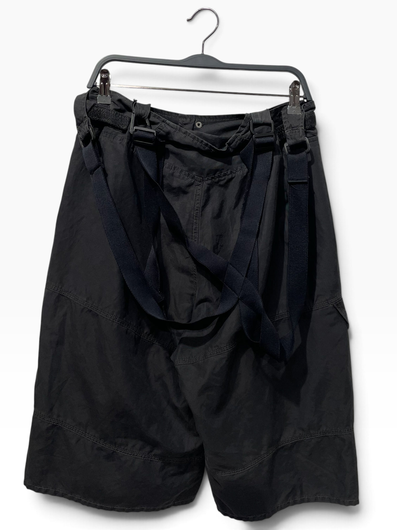 MARITHE FRANCOIS GIRBAUD/Shorts/32/Cotton/BLK/Utility Shorts view 2