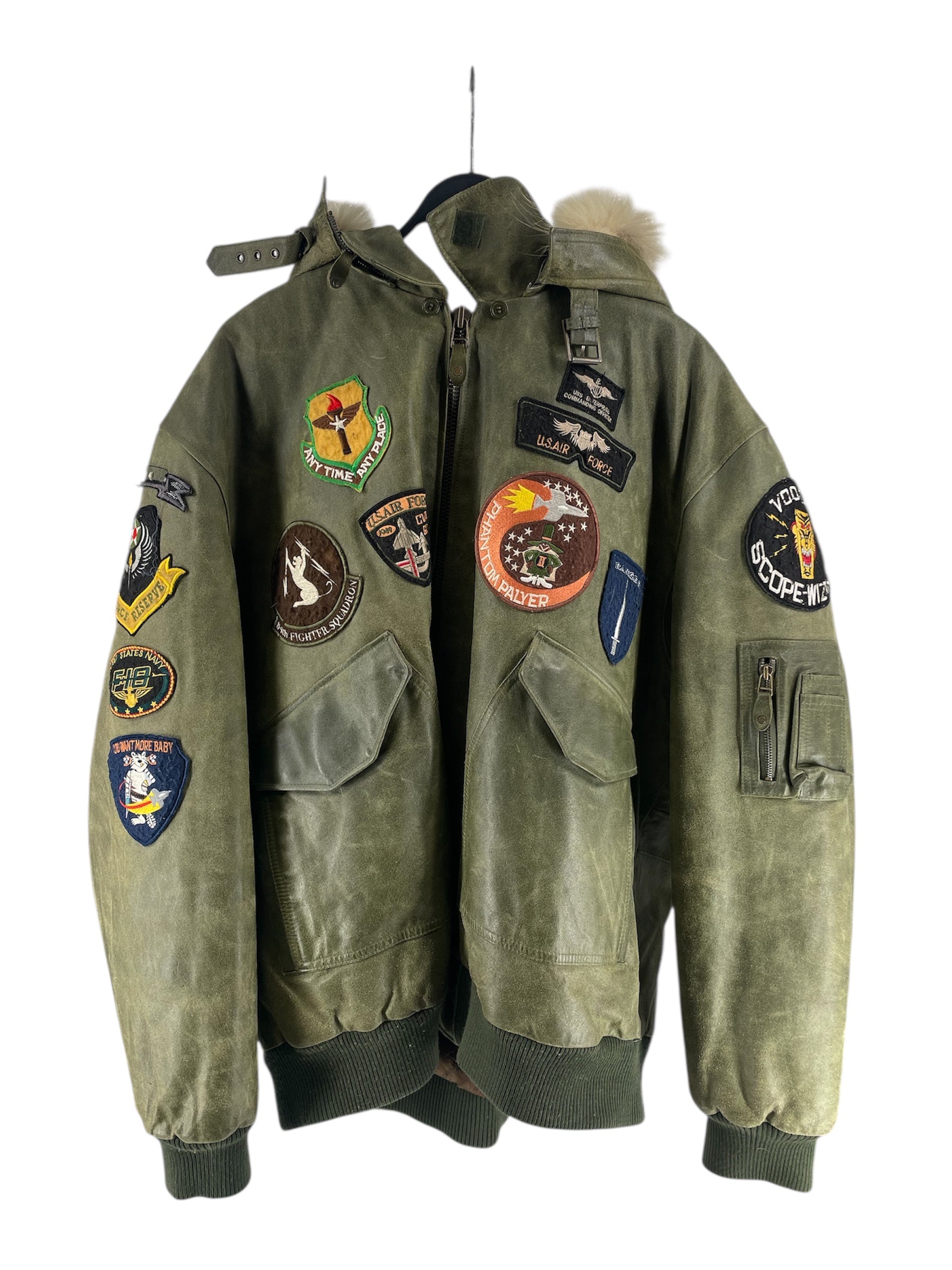 THE OLD FLYING FORCE /Flight Jkt/XXXL/Leather/KHK/BARE FOX view 1