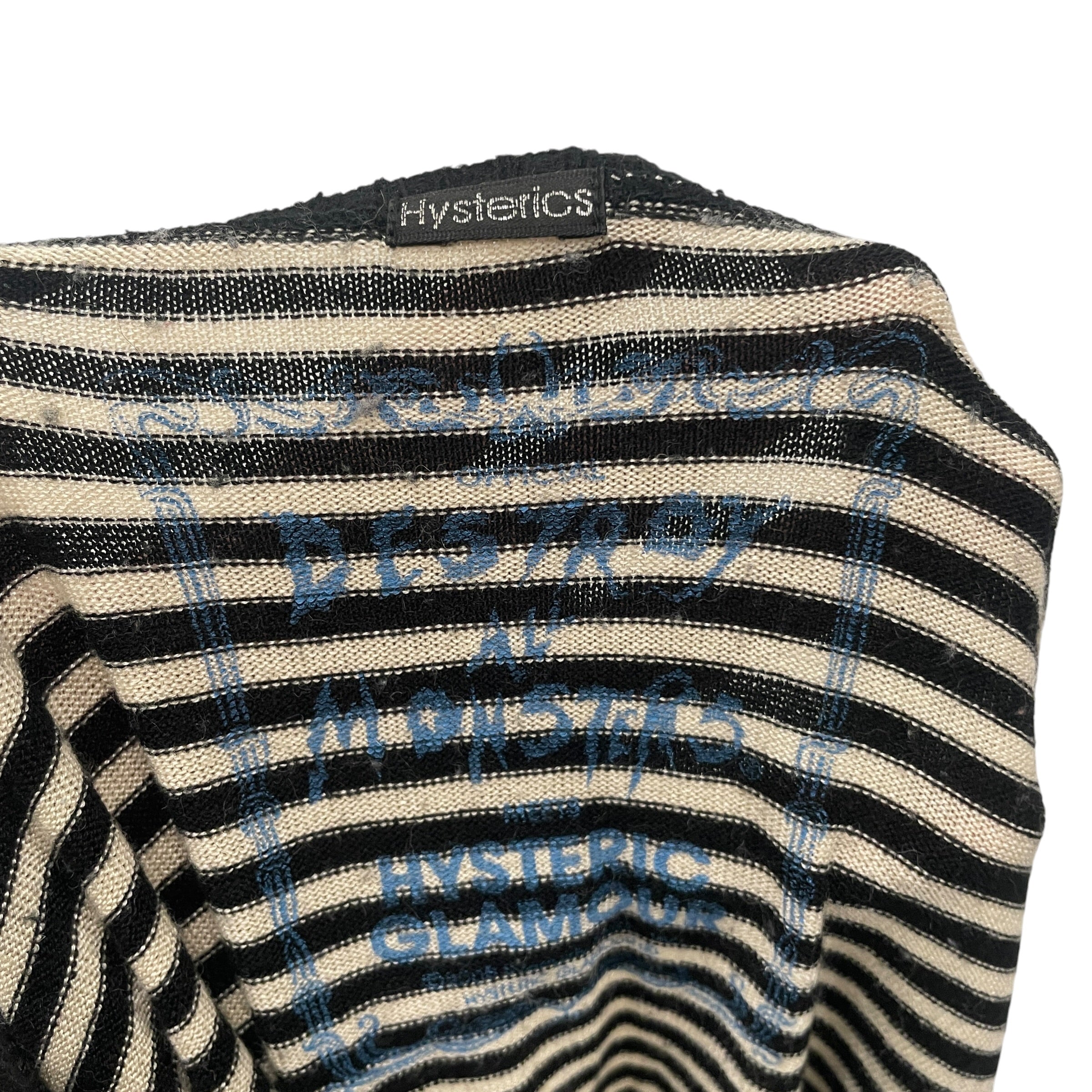 HYSTERIC/LS T-Shirt/Stripe/Cotton/BLK/1990 anarachy punk view 4