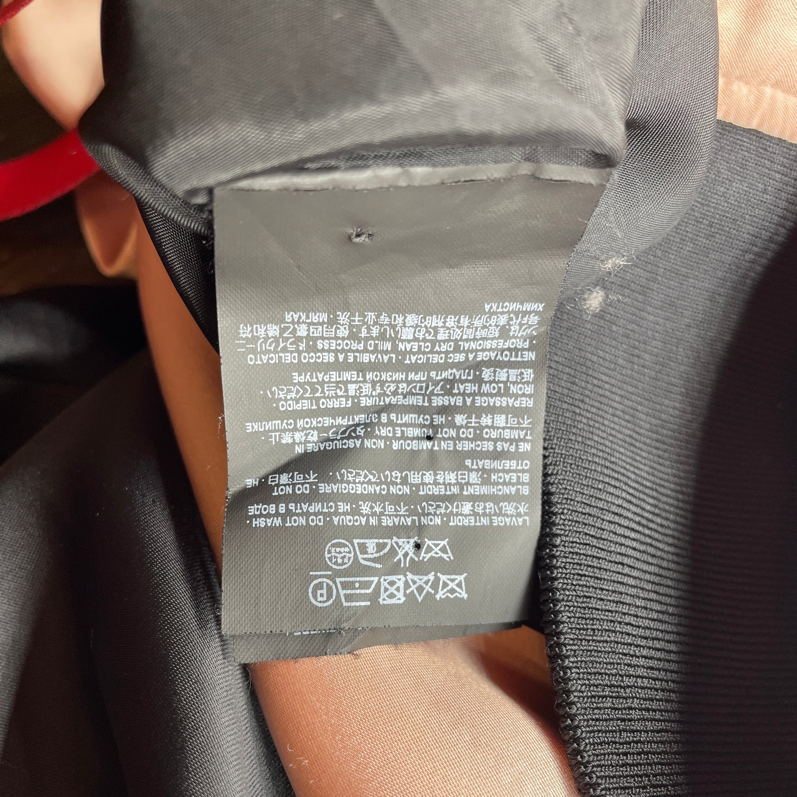 SAINT LAURENT/Jacket/S/PNK/ROSE GOLD/BLK SATIN JACKET view 4