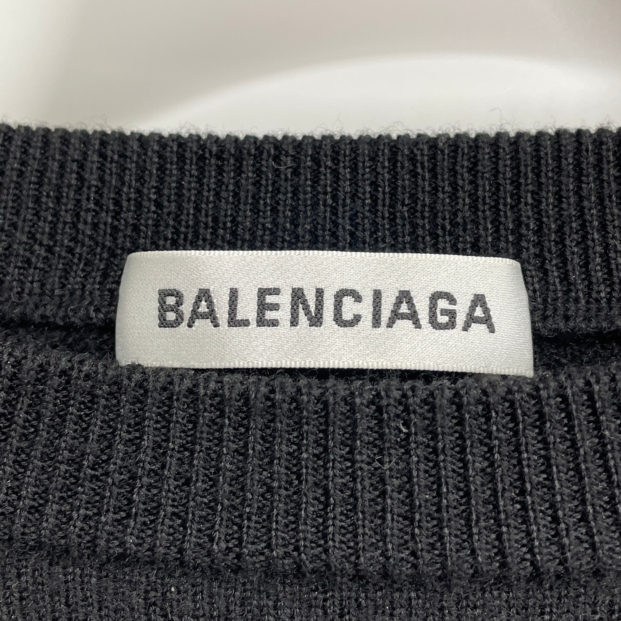 BALENCIAGA/Sweater/36/Wool/BLK/BALENCIAGA MODE SWEATER view 3