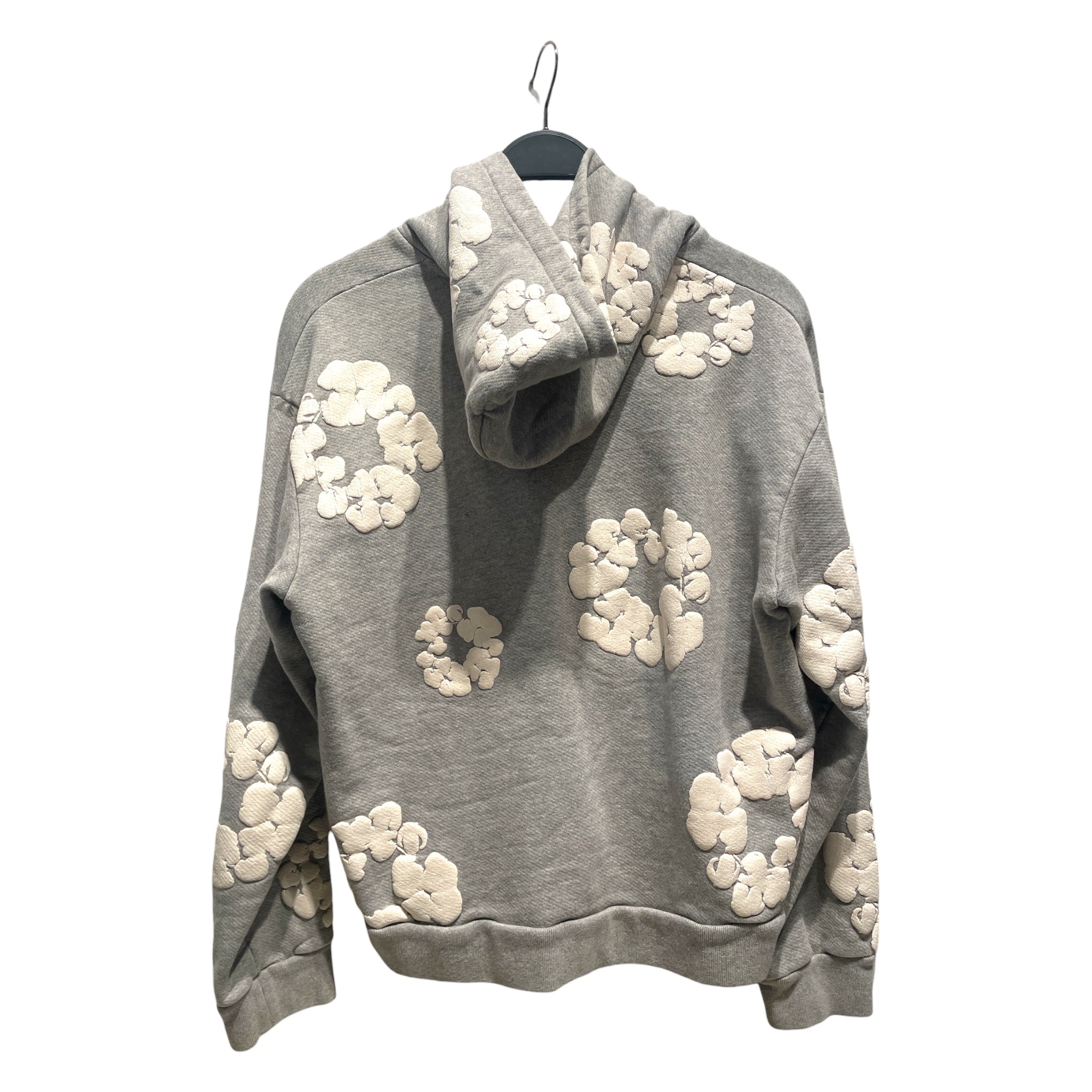 DENIM TEARS/Hoodie/L/All Over Print/Cotton/GRY/Cotton Wreath view 2