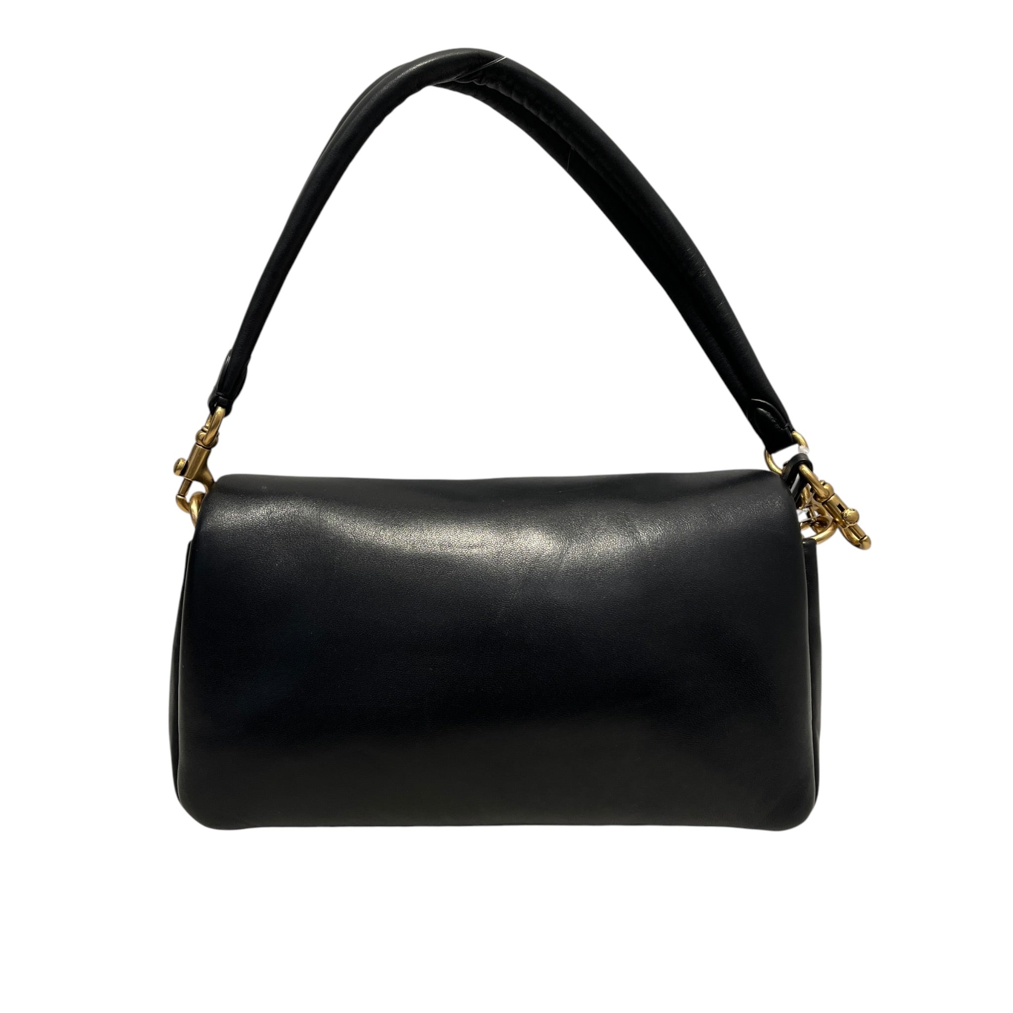 COACH/Hand Bag/Leather/BLK/BLACK PILLOW TABBY W/STRAP view 2