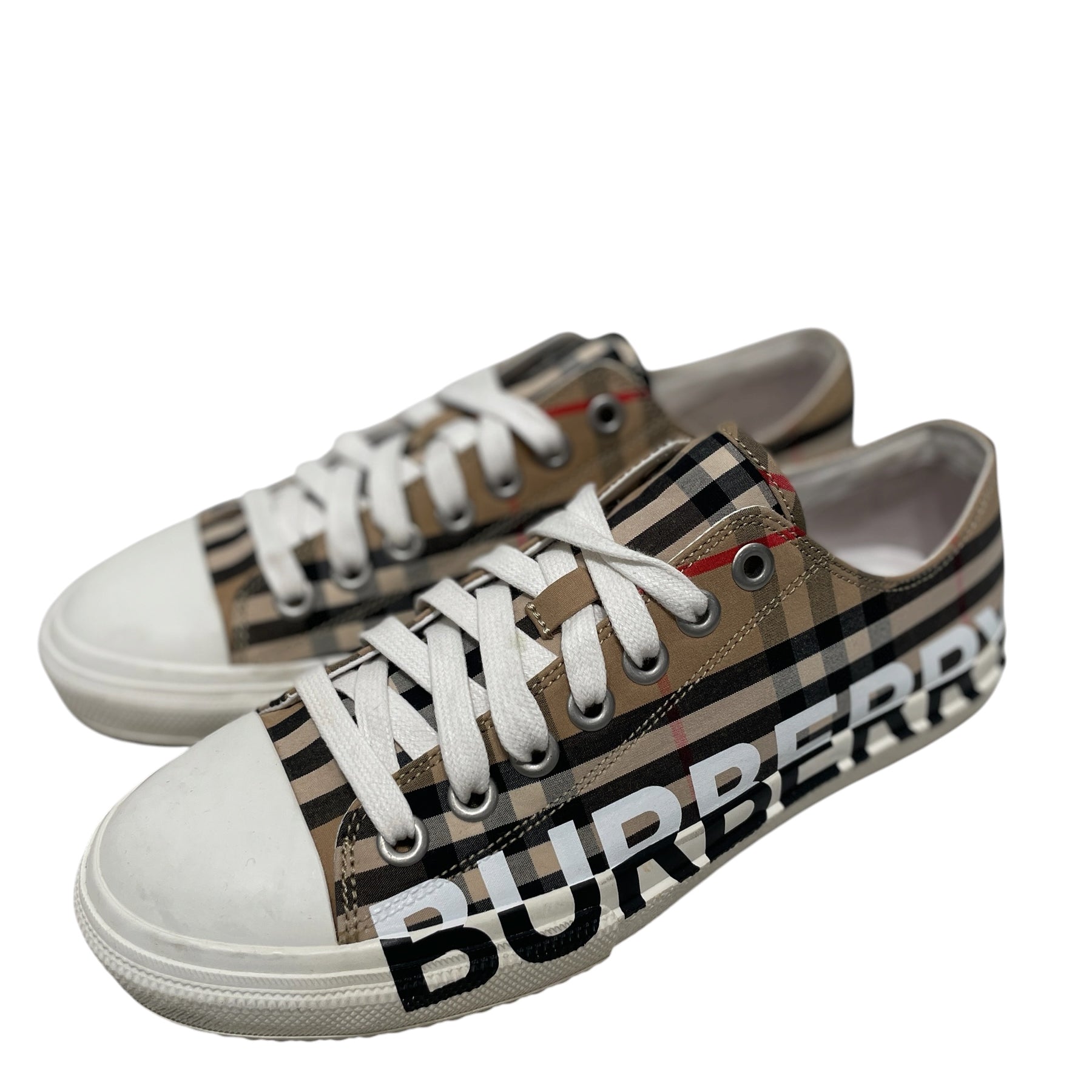 BURBERRY/Low-Sneakers/EU 40/Cotton/BRW/nova check pattern