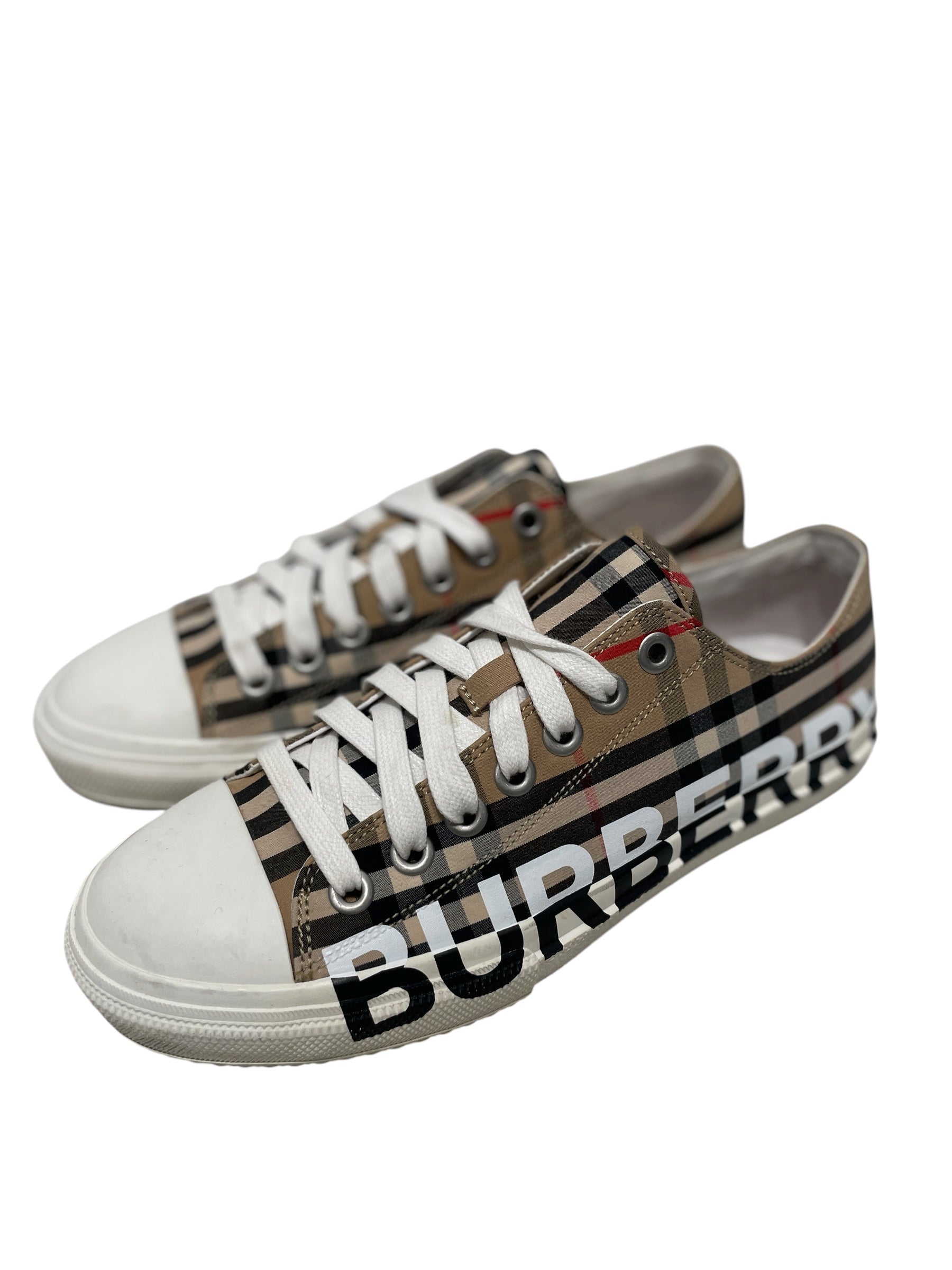 BURBERRY/Low-Sneakers/EU 40/Cotton/BRW/nova check pattern view 1