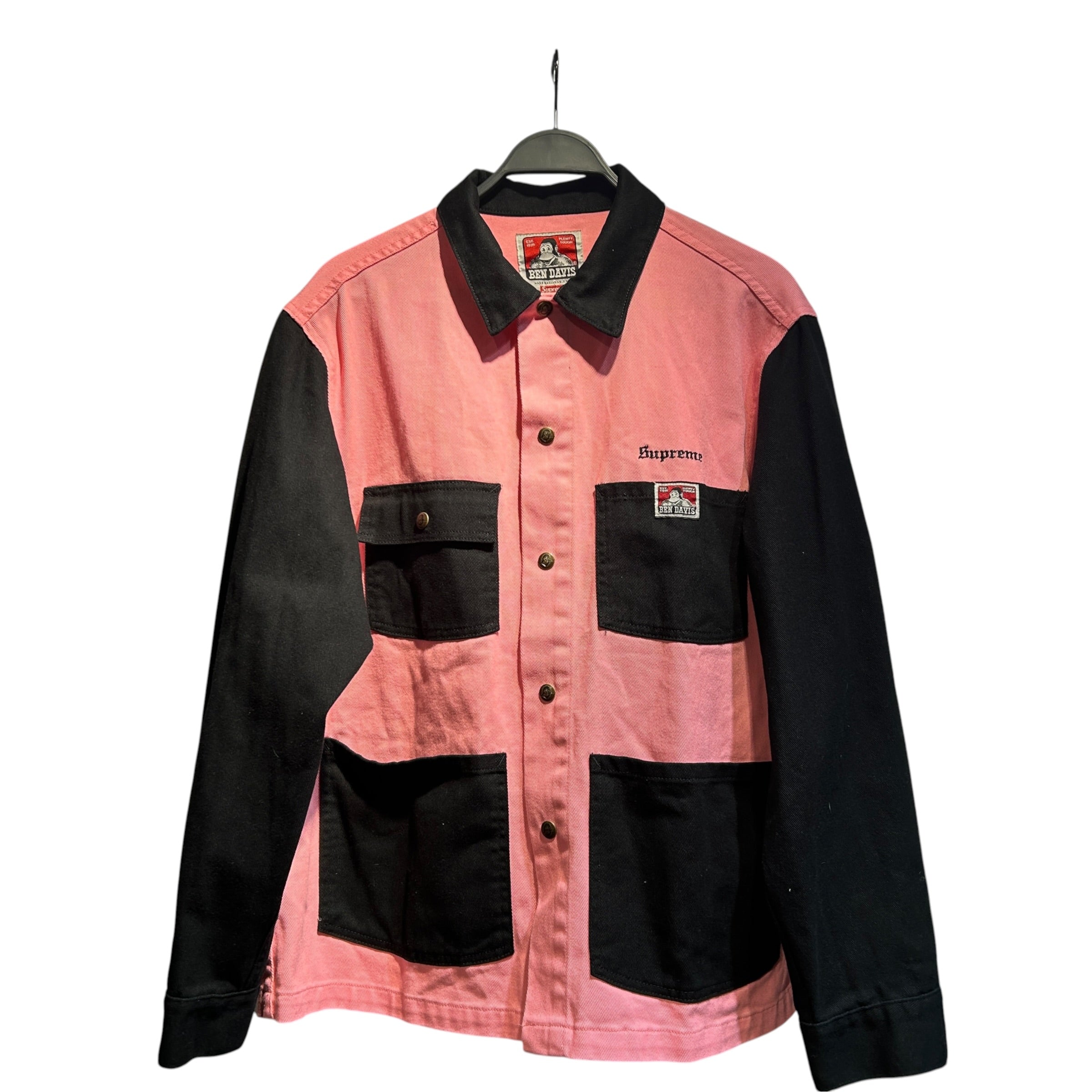 Supreme/BEN DAVIS/Coat/L/Cotton/PNK/chore jacket fw19 view 1
